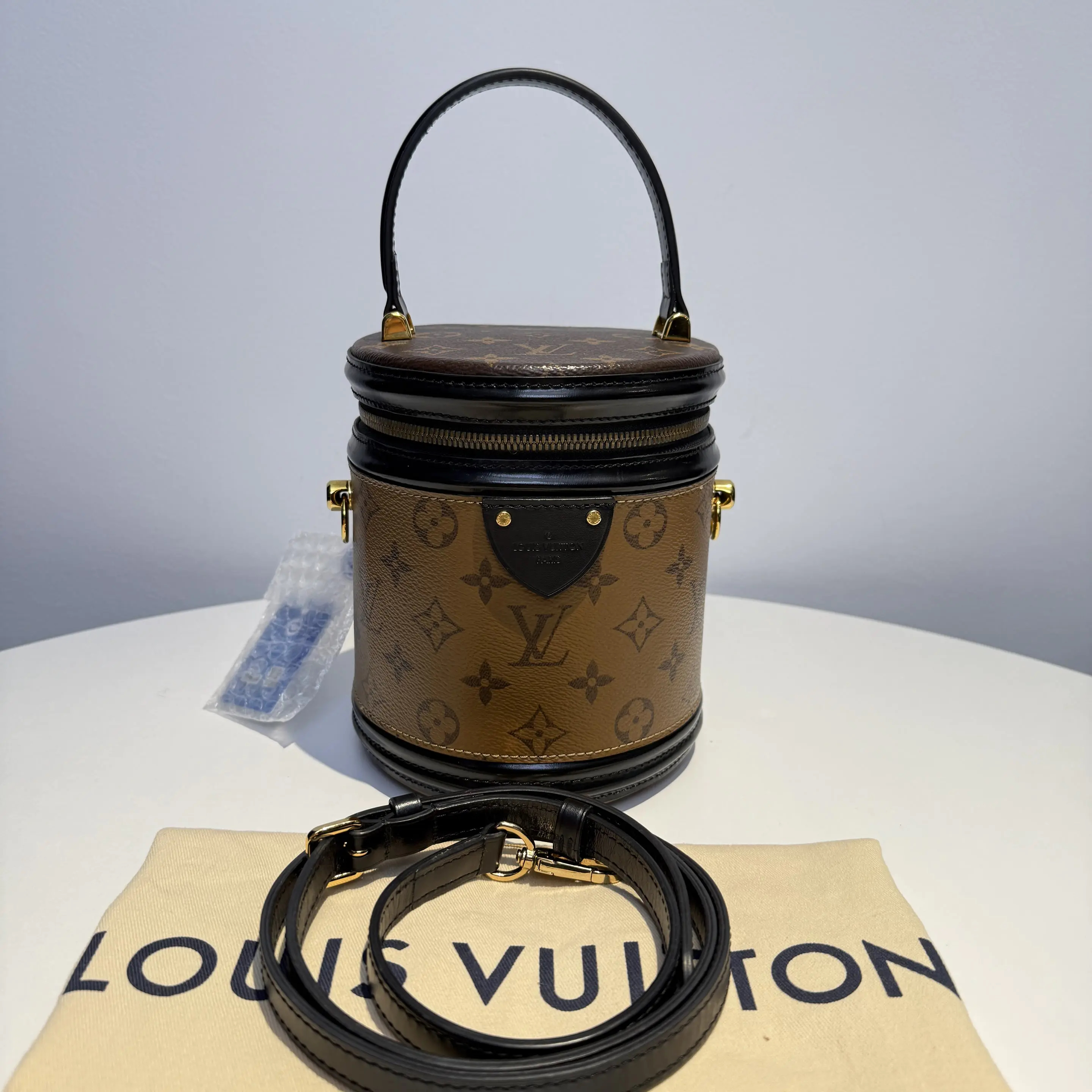 【#528】Pre-owned Louis Vuitton Cannes Micro Chip PM Size Shoulder Bag Canvas&Calfskin  BJ11021L0409