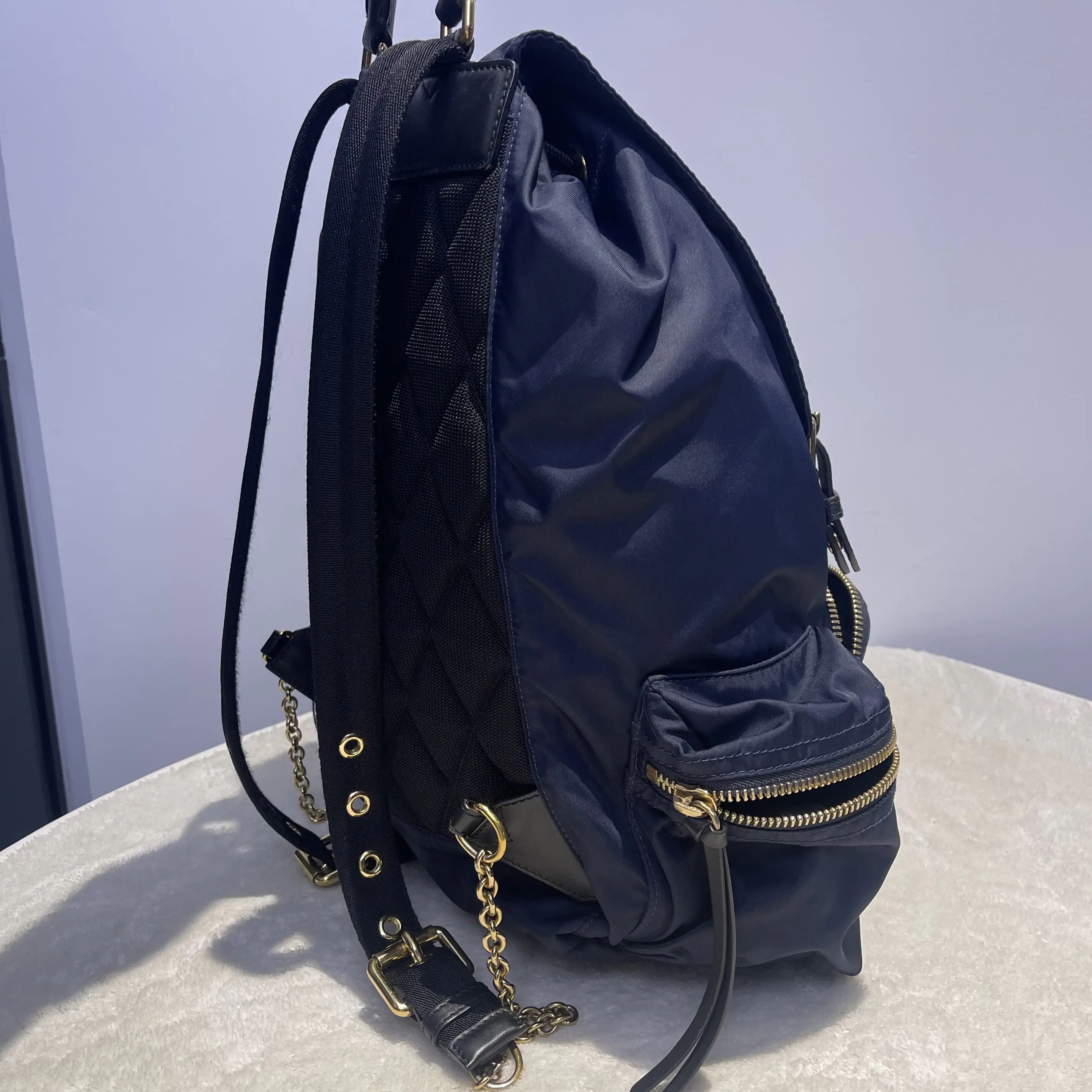 【#449】Pre-owned BURBERRY The Rucksack Large Size Nylon Backpacks BJ1109904028 
