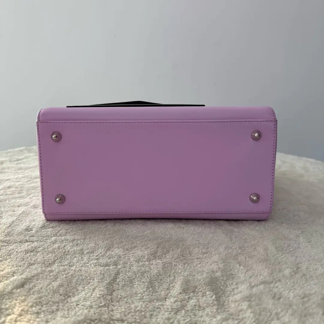 【#516】Pre-owned Dior Lady Dior Pink Medium Size Calfskin Shoulder Bags BJ1101404075