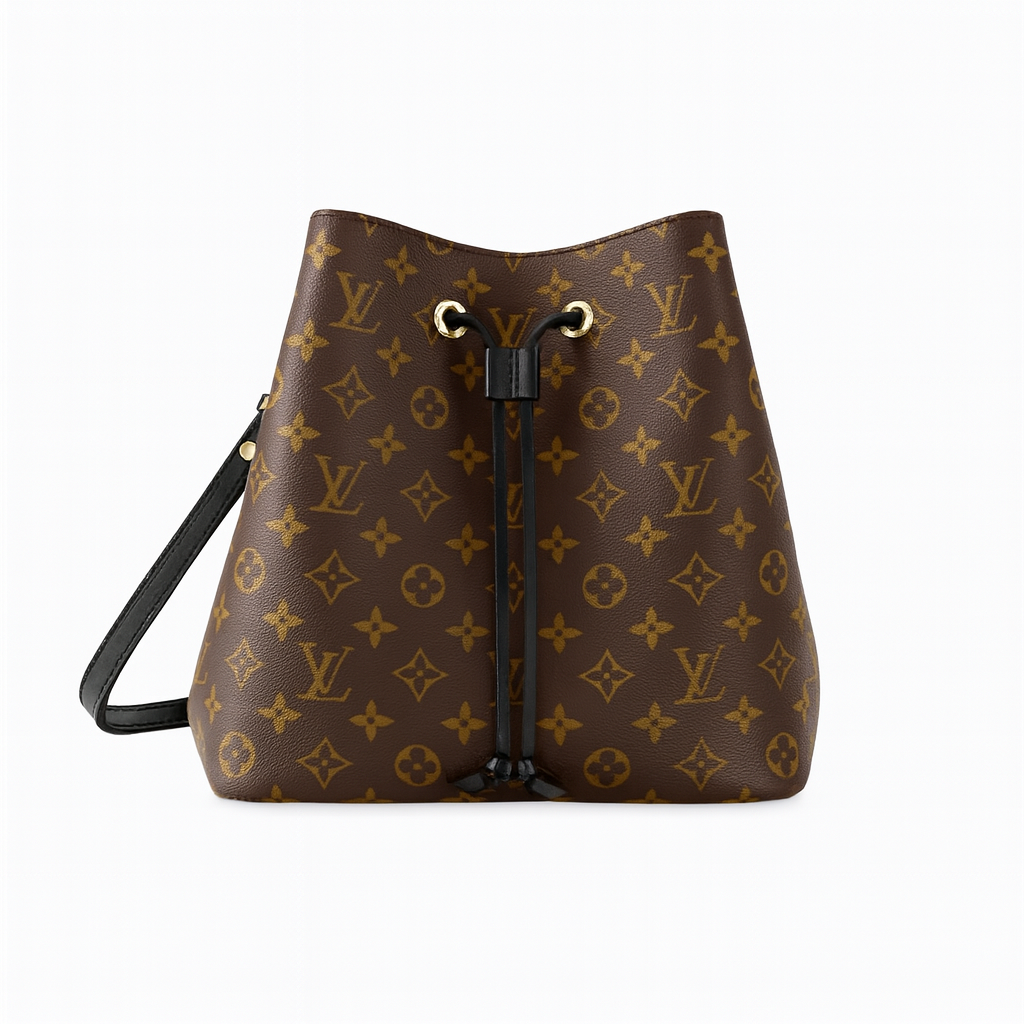 【#515】Pre-owned Louis Vuitton Neonoe Black Canvas Shoulder Bags BJ110MC04075 