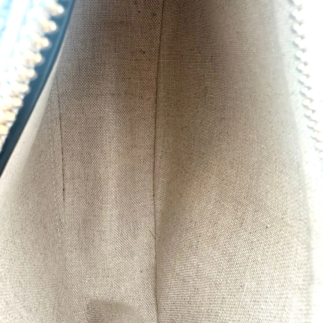 【#474】Pre-owned Celine AVA Triomephe Triomephy Canvas Hobo Denim Shoulder Bag BJ110210405 