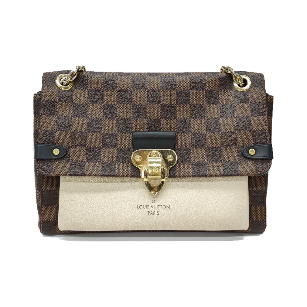 【#485】Pre-owned Louis Vuitton Small Size Vavin Canvas&Calfskin Crossbody Bag BJ110204055 