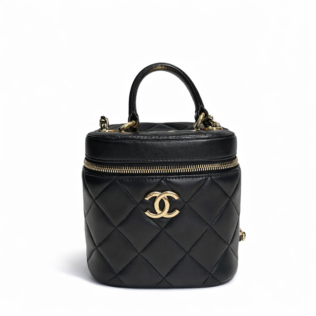 【#542】Pre-owned CHANEL Trendy CC Vanity Bag lambskin Crossbody Bag BJ11019&20050125 