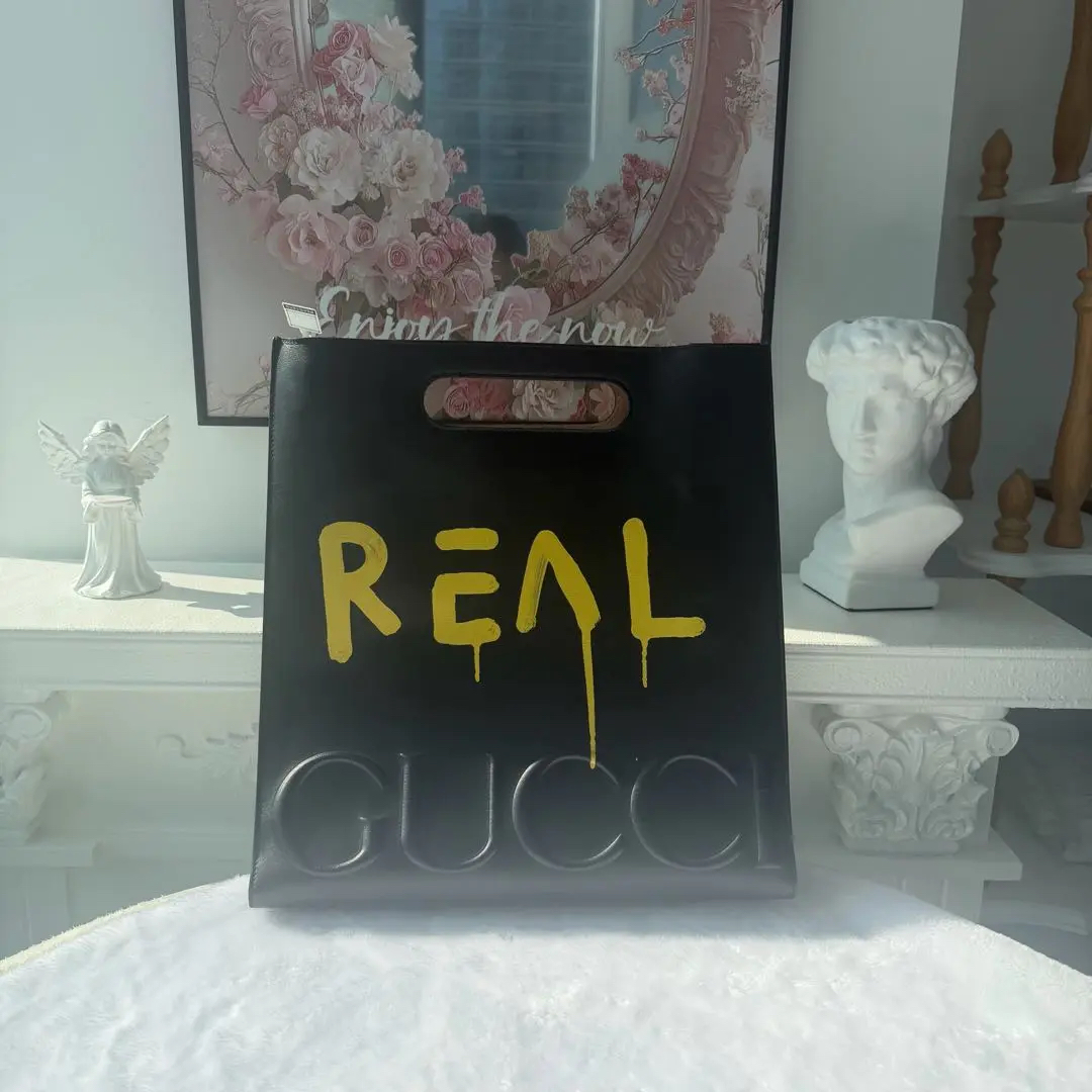 【#444】Pre-owned GUCCI Ghost Big GG Logo BJ1109904025 Tote