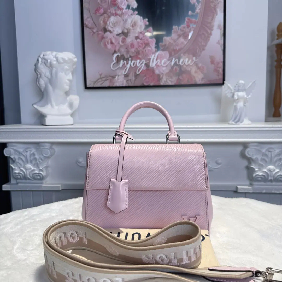 【#508】Pre-owned Louis Vuitton Twist Medium Pink Calfskin EPI Shoulder Bags BJ110180407 