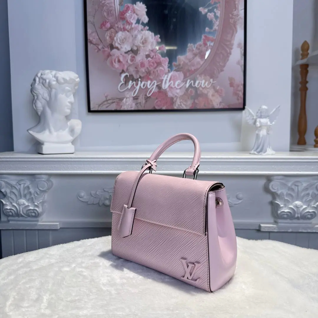 【#508】Pre-owned Louis Vuitton Twist Medium Pink Calfskin EPI Shoulder Bags BJ110180407 