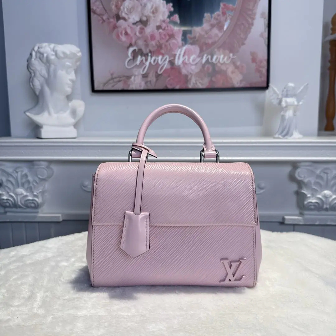 【#508】Pre-owned Louis Vuitton Twist Medium Pink Calfskin EPI Shoulder Bags BJ110180407 
