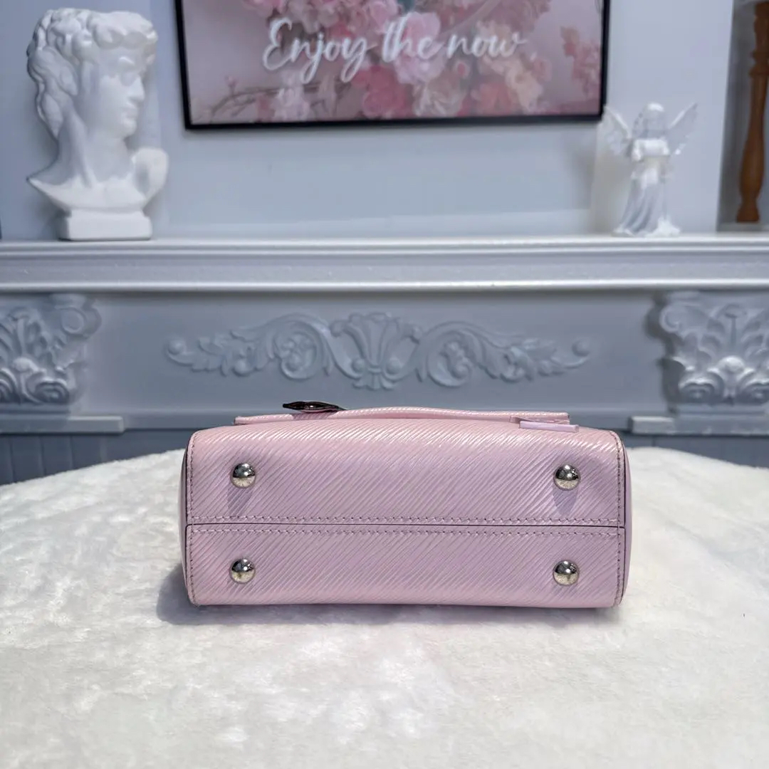 【#508】Pre-owned Louis Vuitton Twist Medium Pink Calfskin EPI Shoulder Bags BJ110180407 