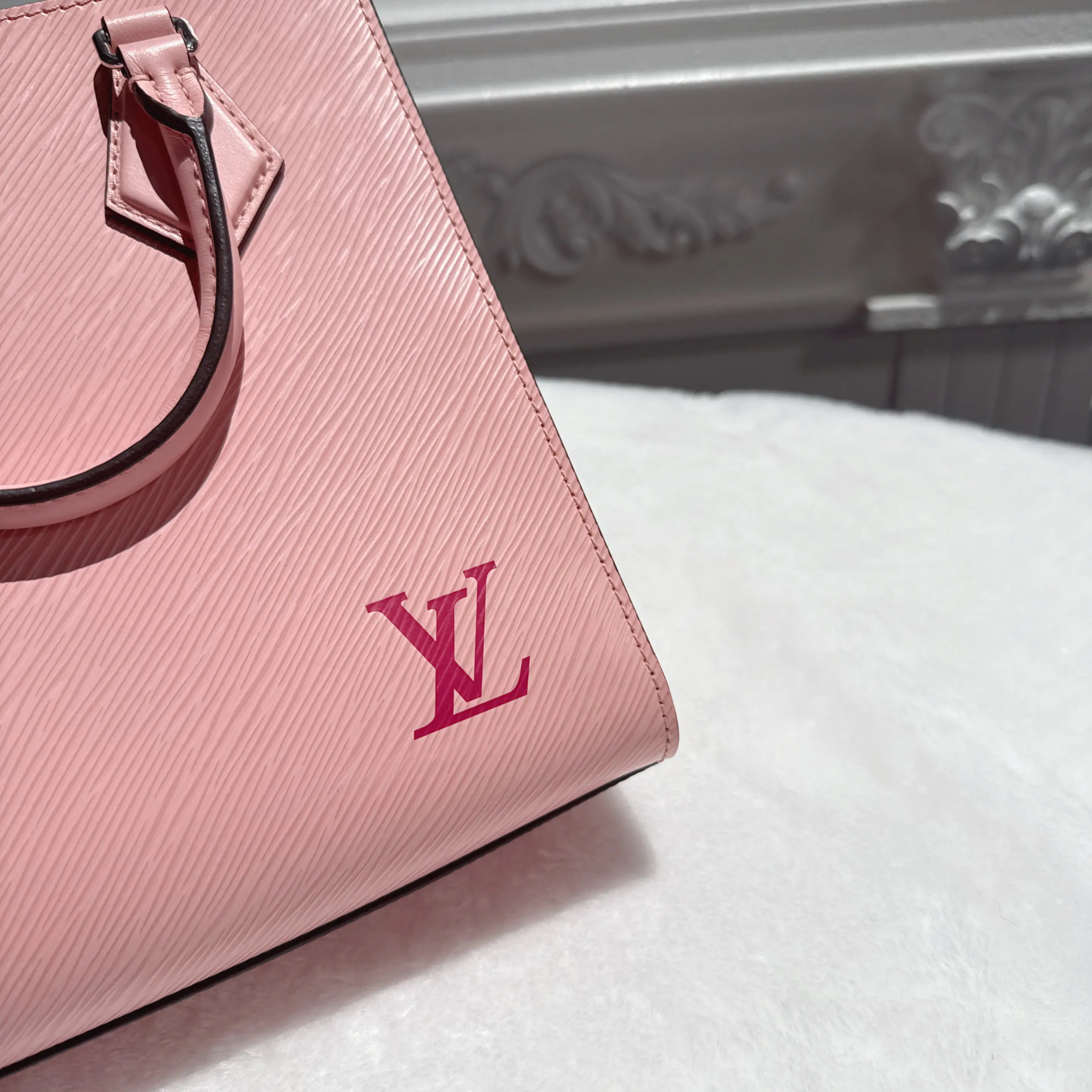 【#504】Pre-owned Louis Vuitton Petit Sac Plat BB Pink EPI Tote Bags BJ11021L04068 