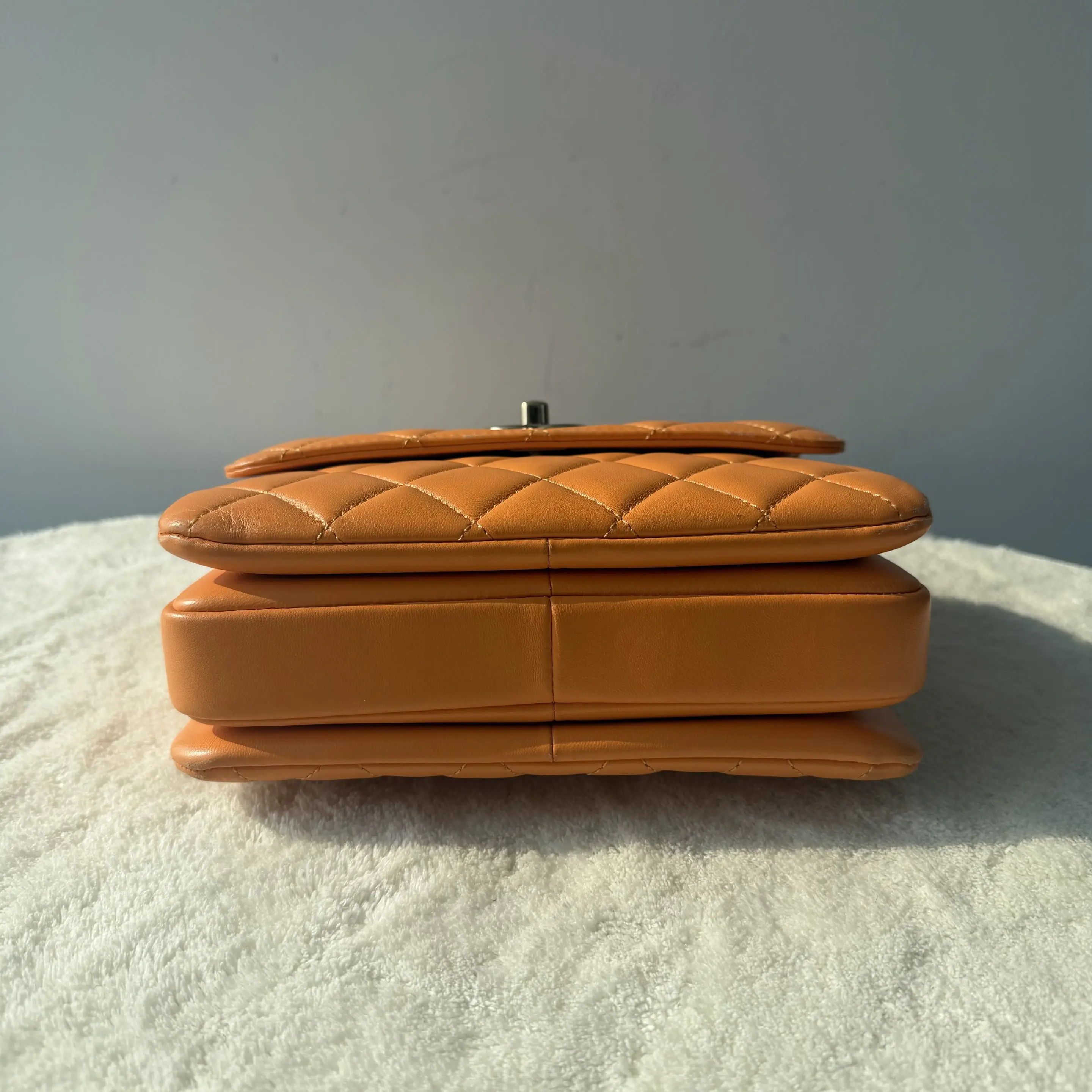 【#566】Pre-owned CHANEL Top Handle Trendy CC Mirco Chip Lambskin Shoulder Bag BJ11021LO50185 