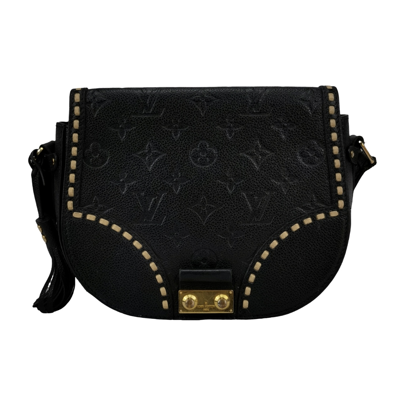 【#491】Pre-owned Louis Vuitton Junot Black Calfskin Shoulder Bag BJ1101704058 