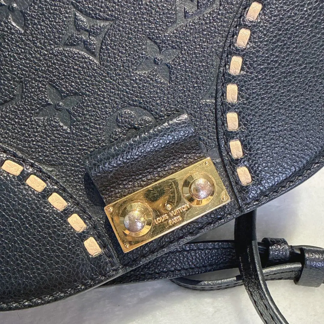 【#491】Pre-owned Louis Vuitton Junot Black Calfskin Shoulder Bag BJ1101704058 