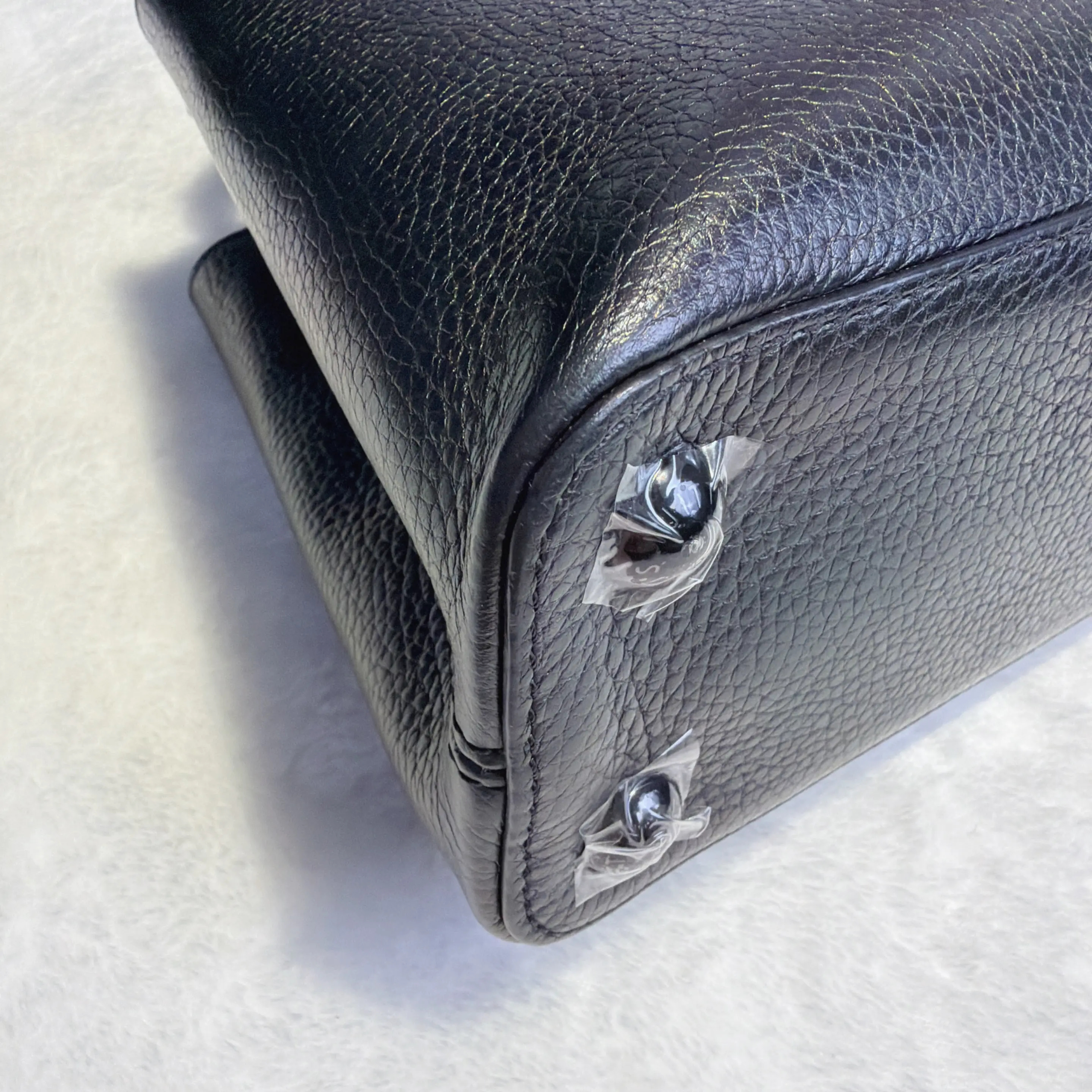 【#548】 Pre-owned Louis Vuitton Capucines BB Black Calfskin Tote Bag  BJ11018050135