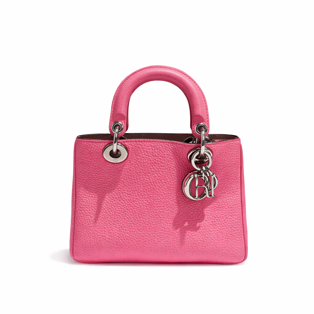 【#698】Pre-owned Dior Diorissimo VIP Pink Calfskin Small size Crossbody Bag BJ1101304045