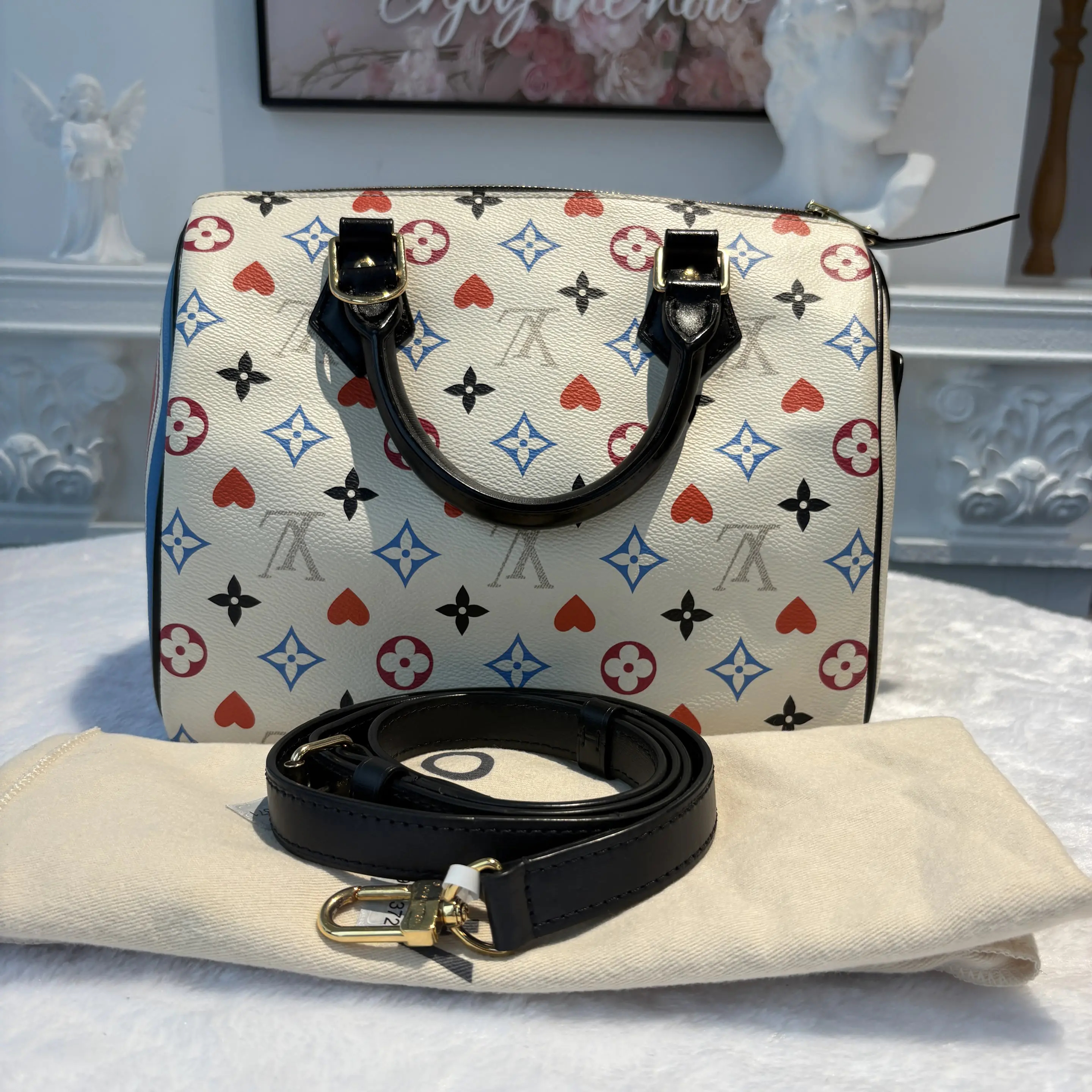 【#590】Pre-owned LouisVuitton Speedy 25 Game On Canvas Shoulder Bag BJ110210409 