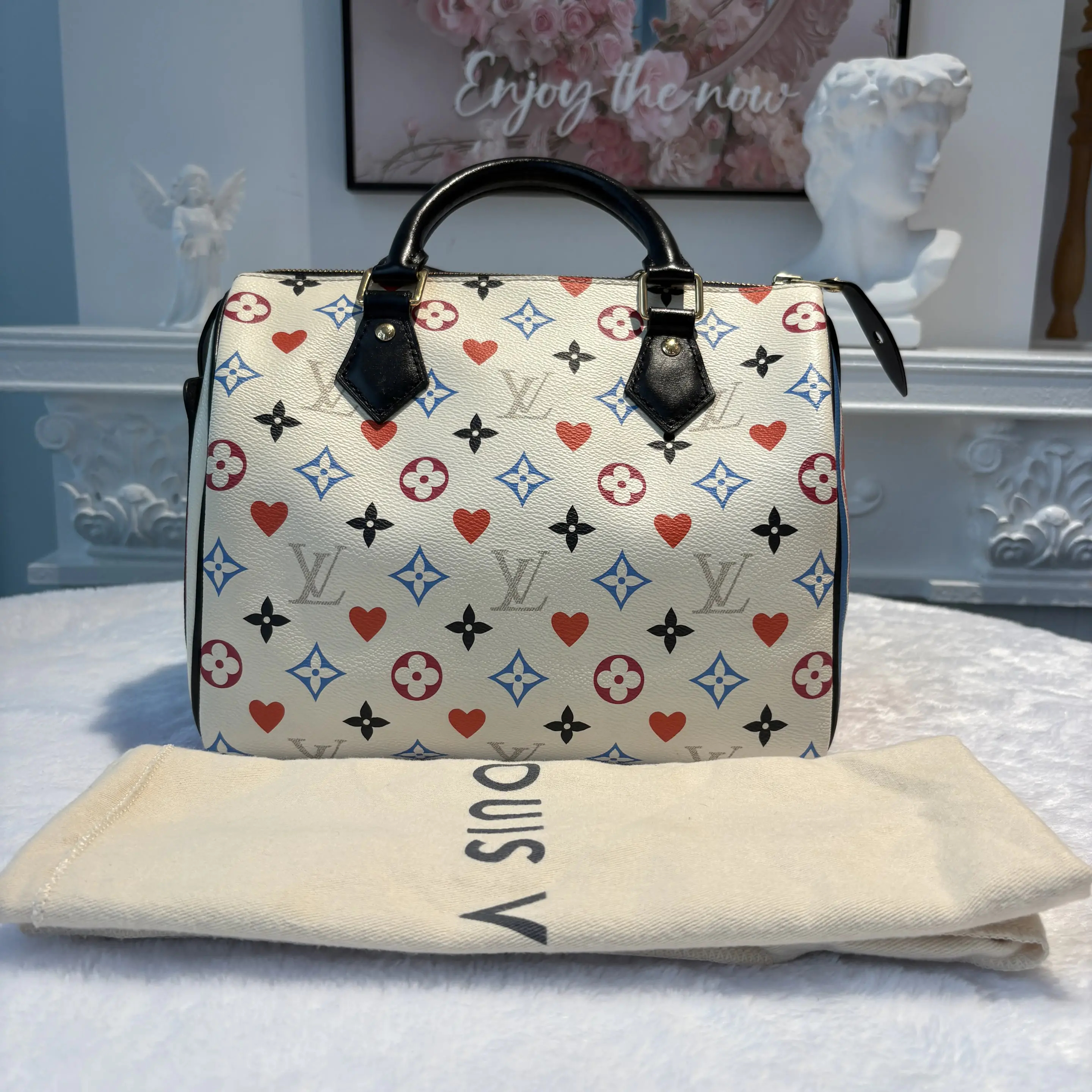 【#590】Pre-owned LouisVuitton Speedy 25 Game On Canvas Shoulder Bag BJ110210409 