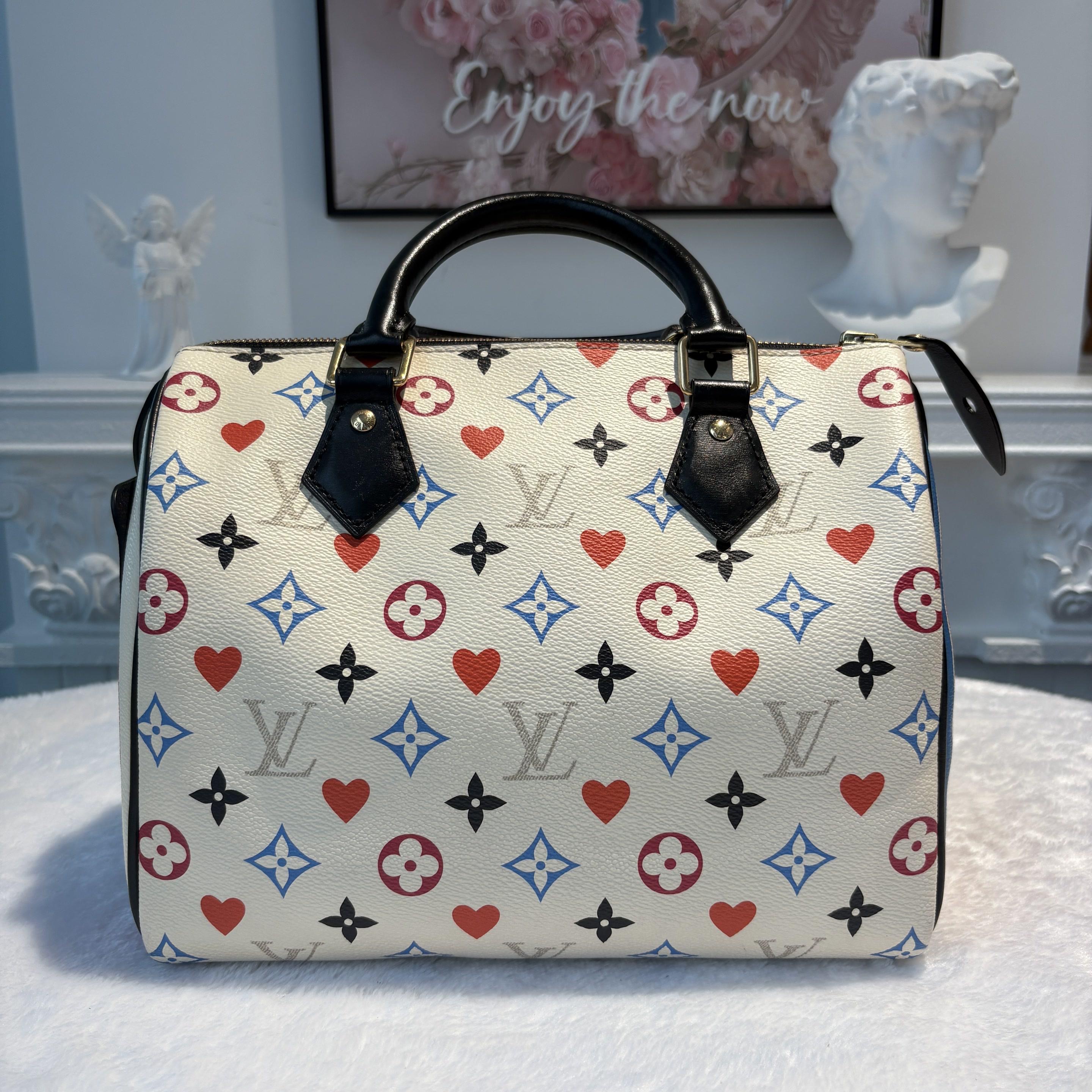 【#590】Pre-owned LouisVuitton Speedy 25 Game On Canvas Shoulder Bag BJ110210409 