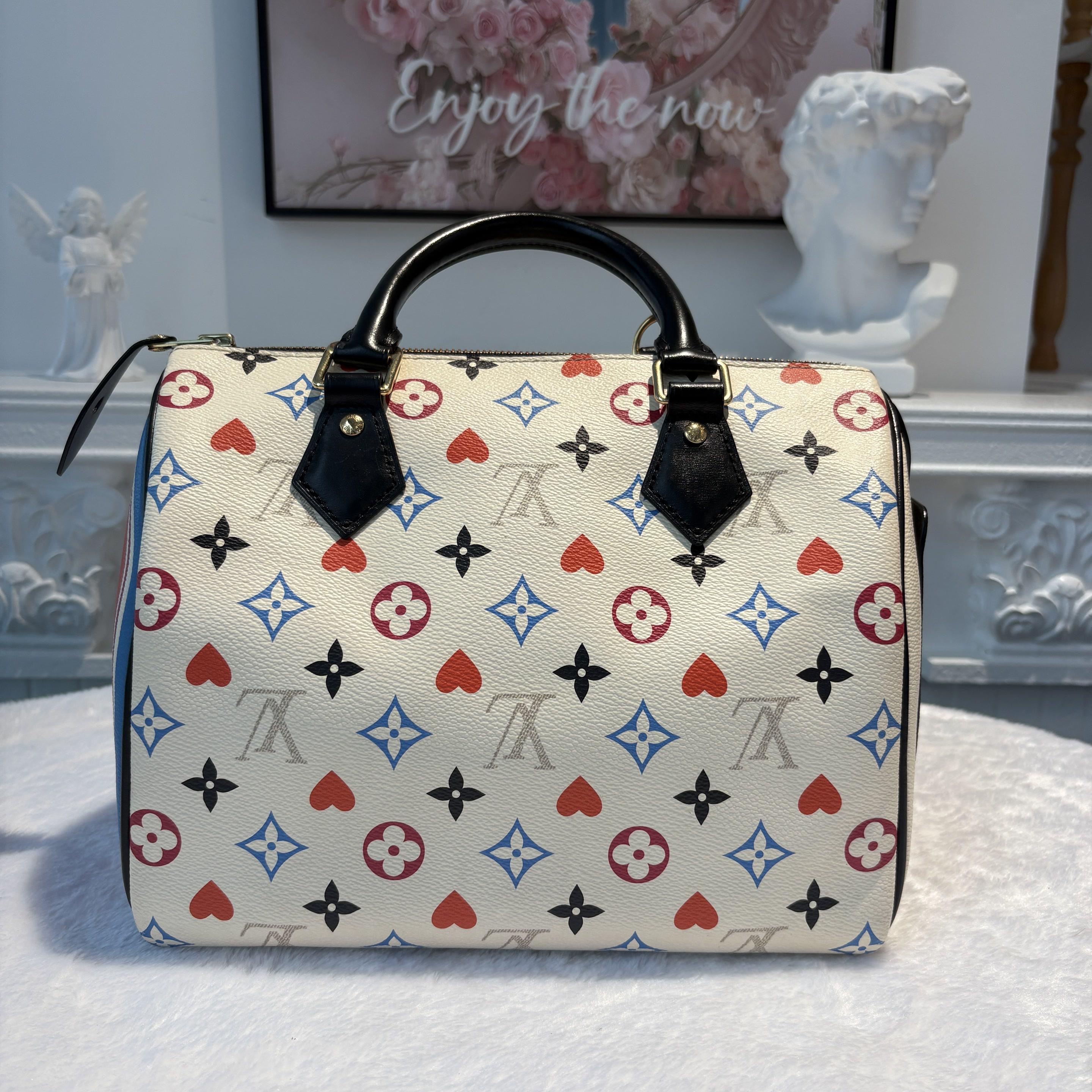 【#590】Pre-owned LouisVuitton Speedy 25 Game On Canvas Shoulder Bag BJ110210409 