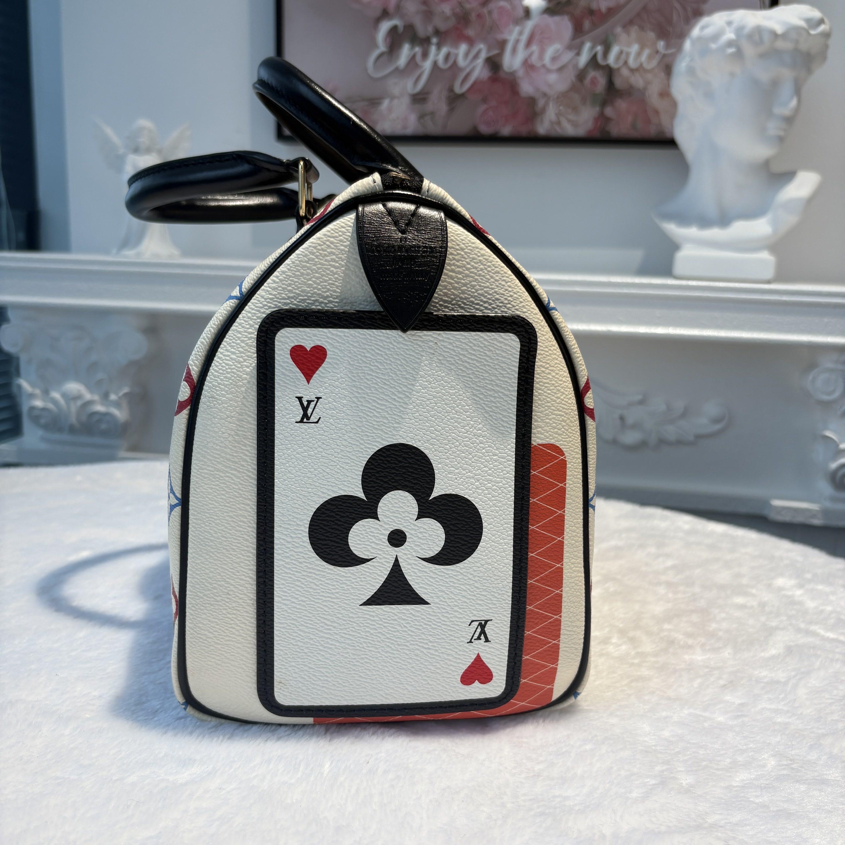 【#590】Pre-owned LouisVuitton Speedy 25 Game On Canvas Shoulder Bag BJ110210409 