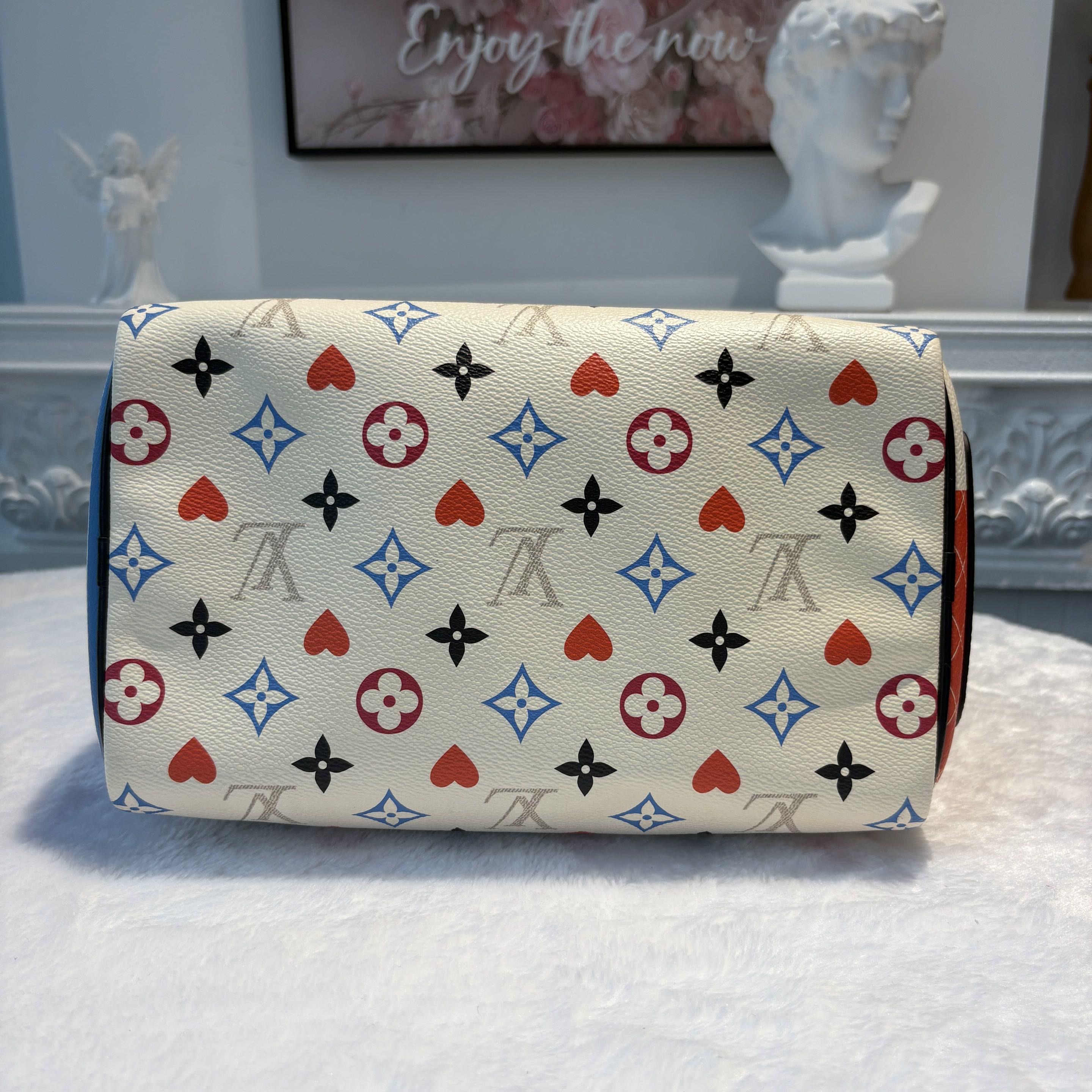 【#590】Pre-owned LouisVuitton Speedy 25 Game On Canvas Shoulder Bag BJ110210409 