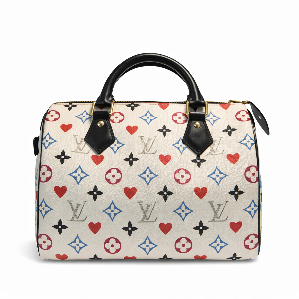 【#590】Pre-owned LouisVuitton Speedy 25 Game On Canvas Shoulder Bag BJ110210409 