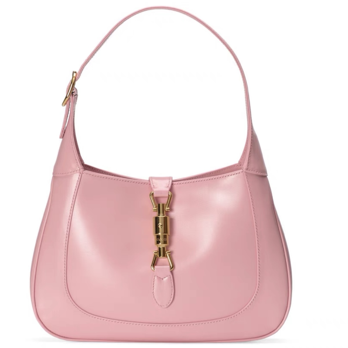 【#727】Pre-owned Gucci Jackie 1961 Pink Calfskin Shoulder Bag 【Deposit  100$】【#1 1/2 100/1499】