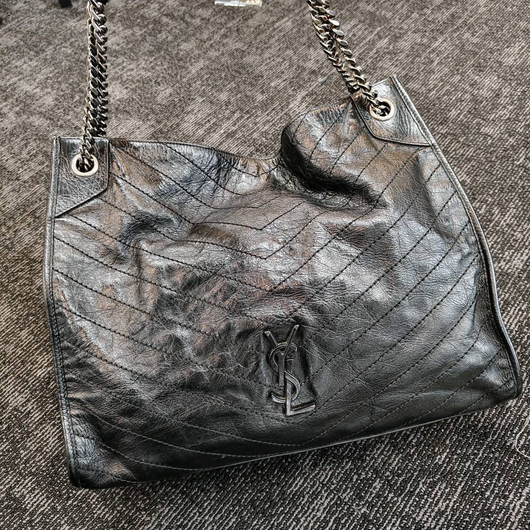 【#】Pre-owned Ysl Black Niki Calfskin Tote BJ1109904099 【Installment #1 330$/1830】