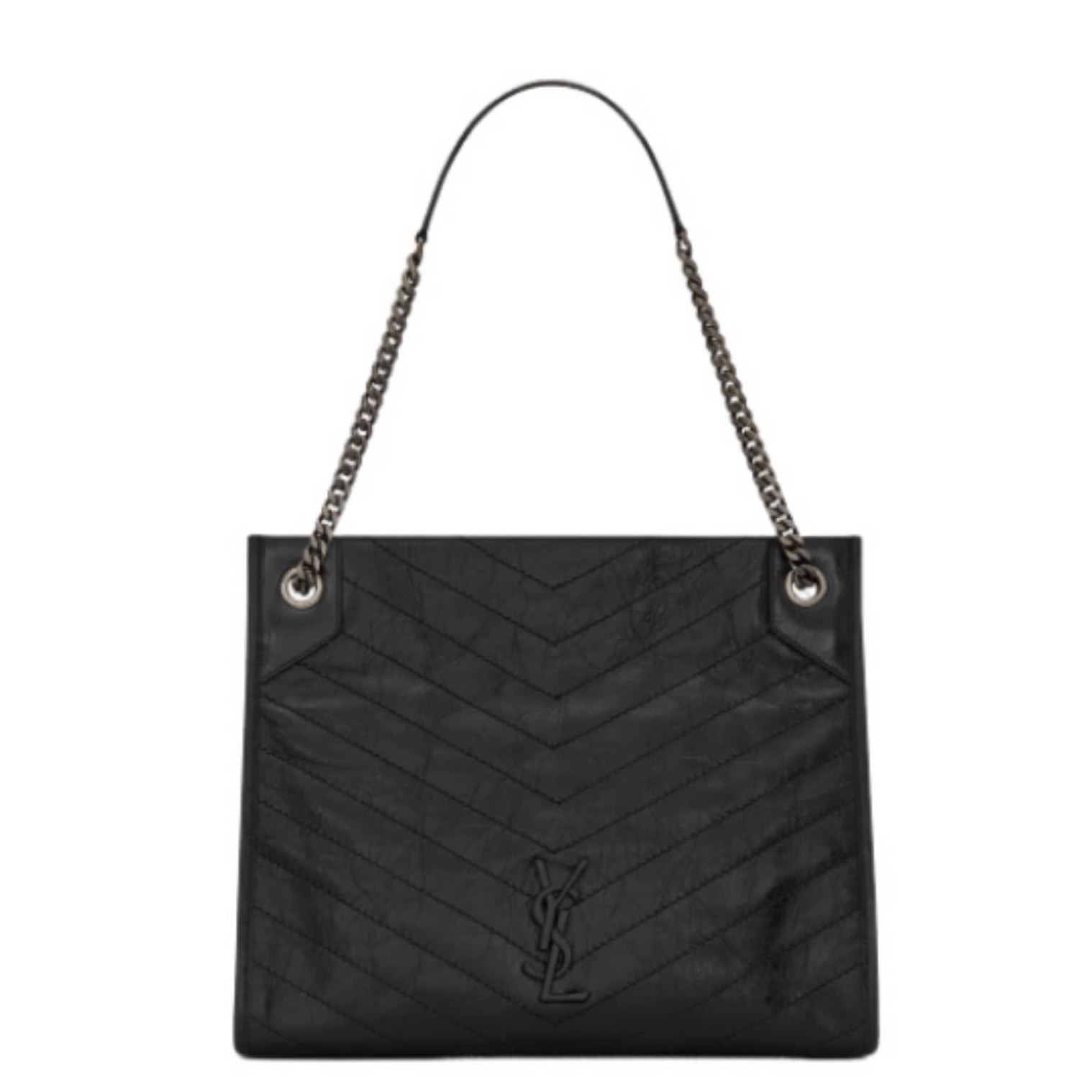 【#】Pre-owned Ysl Black Niki Calfskin Tote BJ1109904099 【Installment #1 330$/1830】