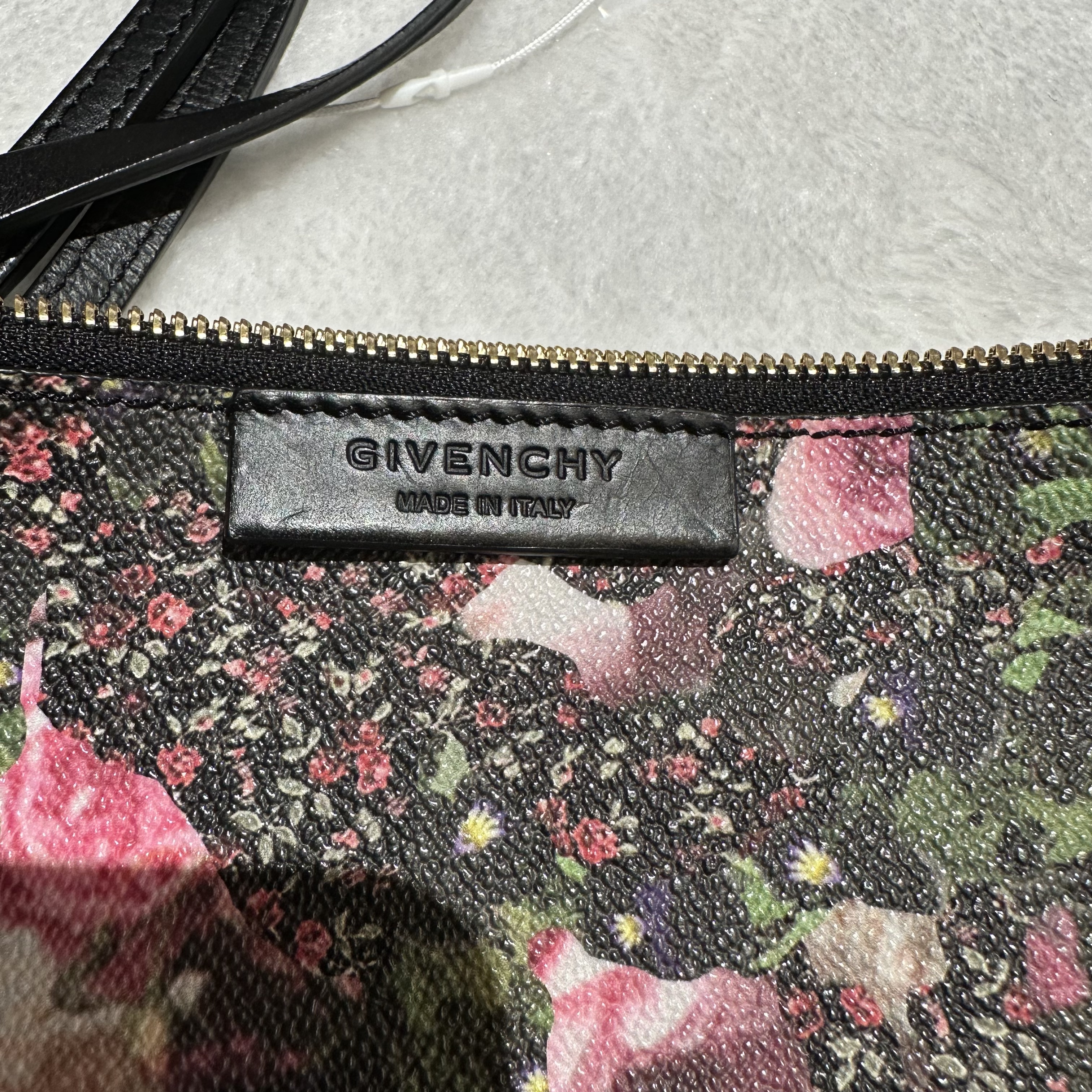 【#792】Pre-owned Givenchy Gusset Set Dark Floral Tote Bag BJ1109904022