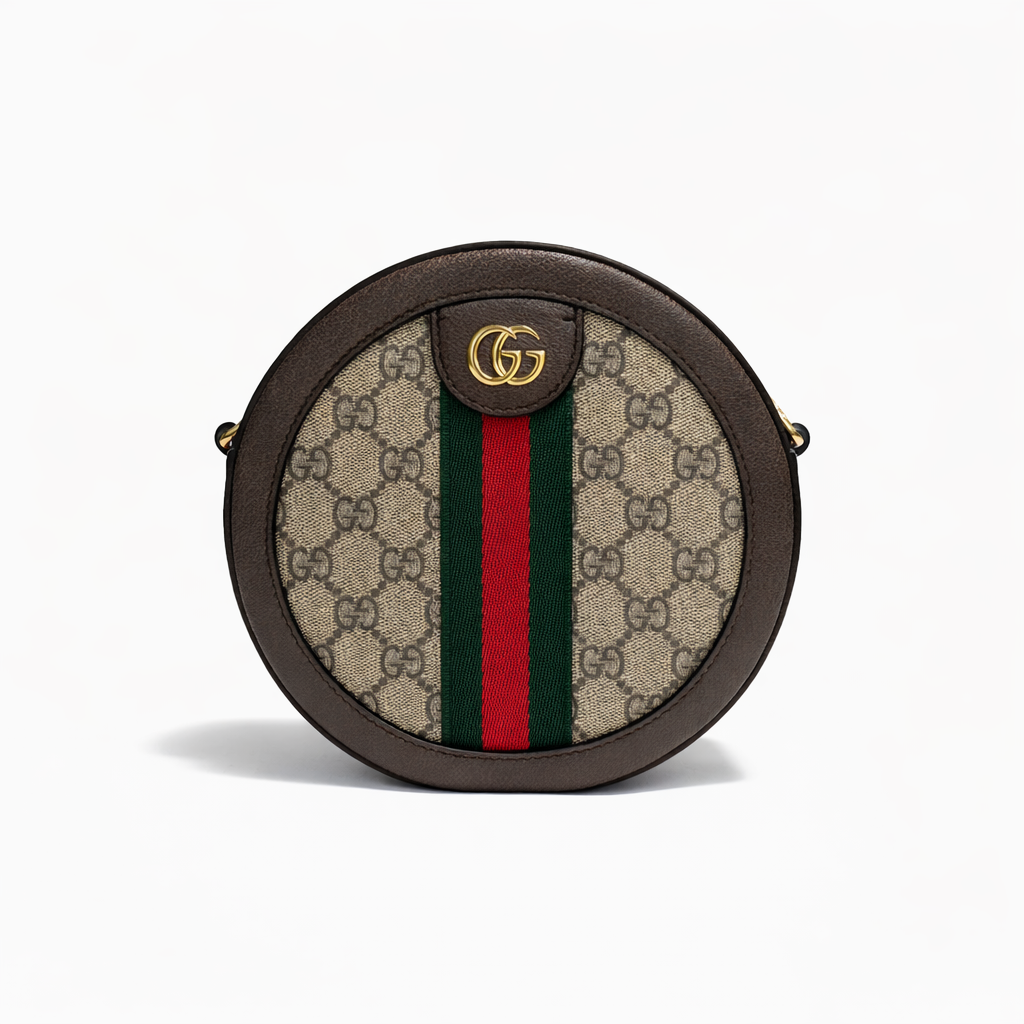【#773】Pre-owend Gucci Ophidia Monogram Calfskin Shoulder Bag BJ1109904038