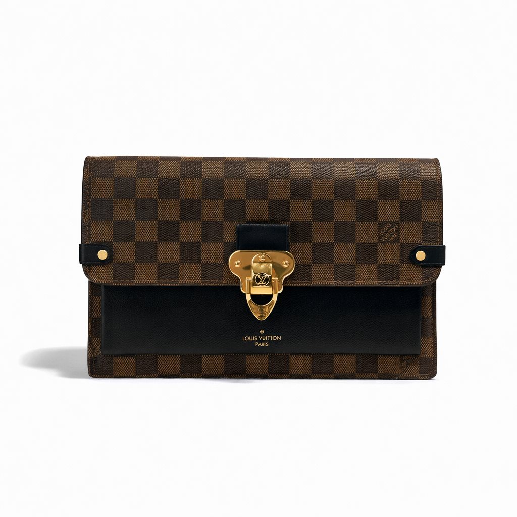 【#777】Pre-owned Louis Vuitton Vavin Monogram Damier Canvas&Calfskin WOC Crossbody Bag BJ1109904058