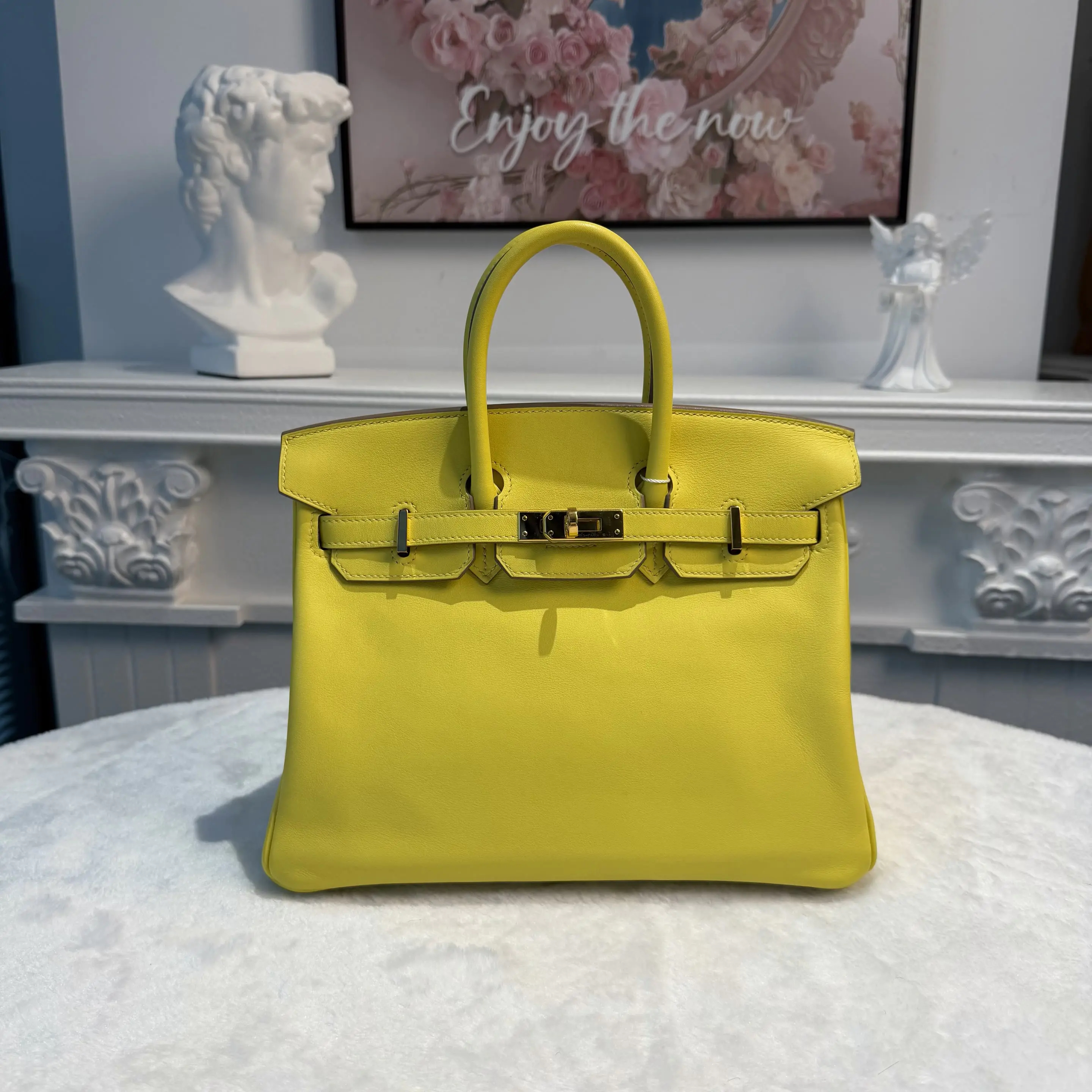【#816】Pre-owned Hermes Birkin 25  Swift Yellow(9R) D(2019) BJ110190508