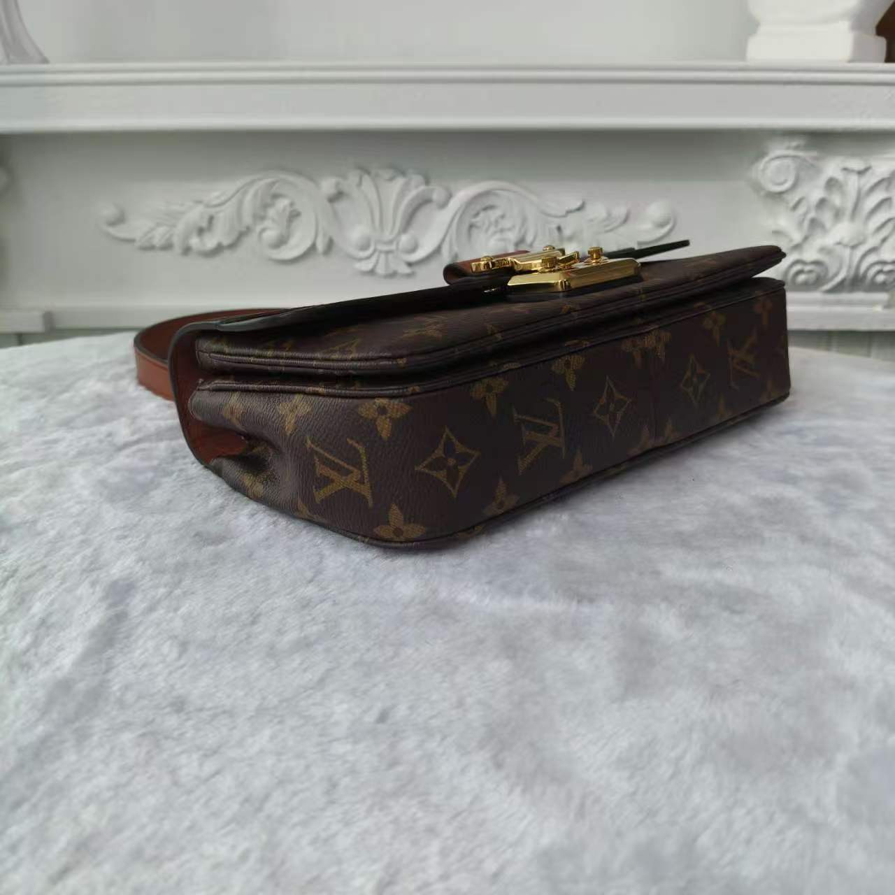 【#748】Pre-owend Louis Vuitton Marceau Brown Monogram Calfskin Shoulder Bag BJ1109904099