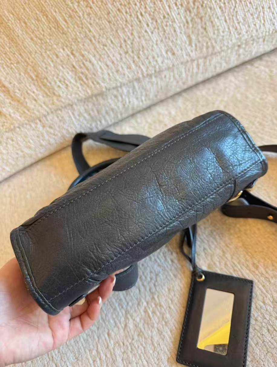 【#763】Pre-owned  Balenciaga City Mini Black Shoulder Bag BJ1109904055【Final Payment #2 1080$/1180$】