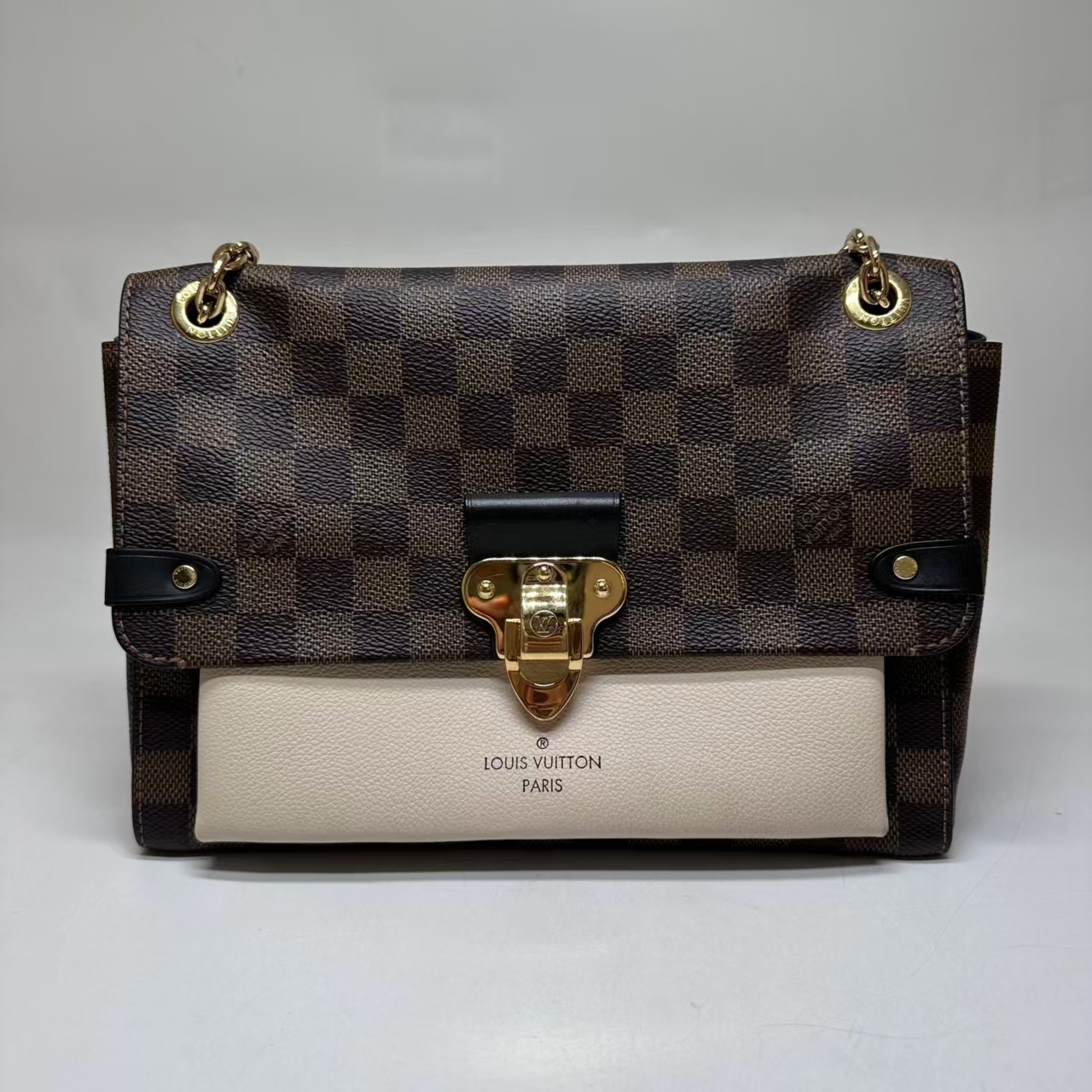 【#485】Pre-owned Louis Vuitton Small Size Vavin Canvas99Calfskin Crossbody Bag BJ110204055 