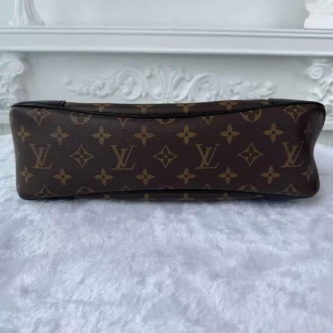【#755】Pre-owend Louis Vuitton Odeon Brown Monogram Canvas&Calfskin Medium BJ1102004088