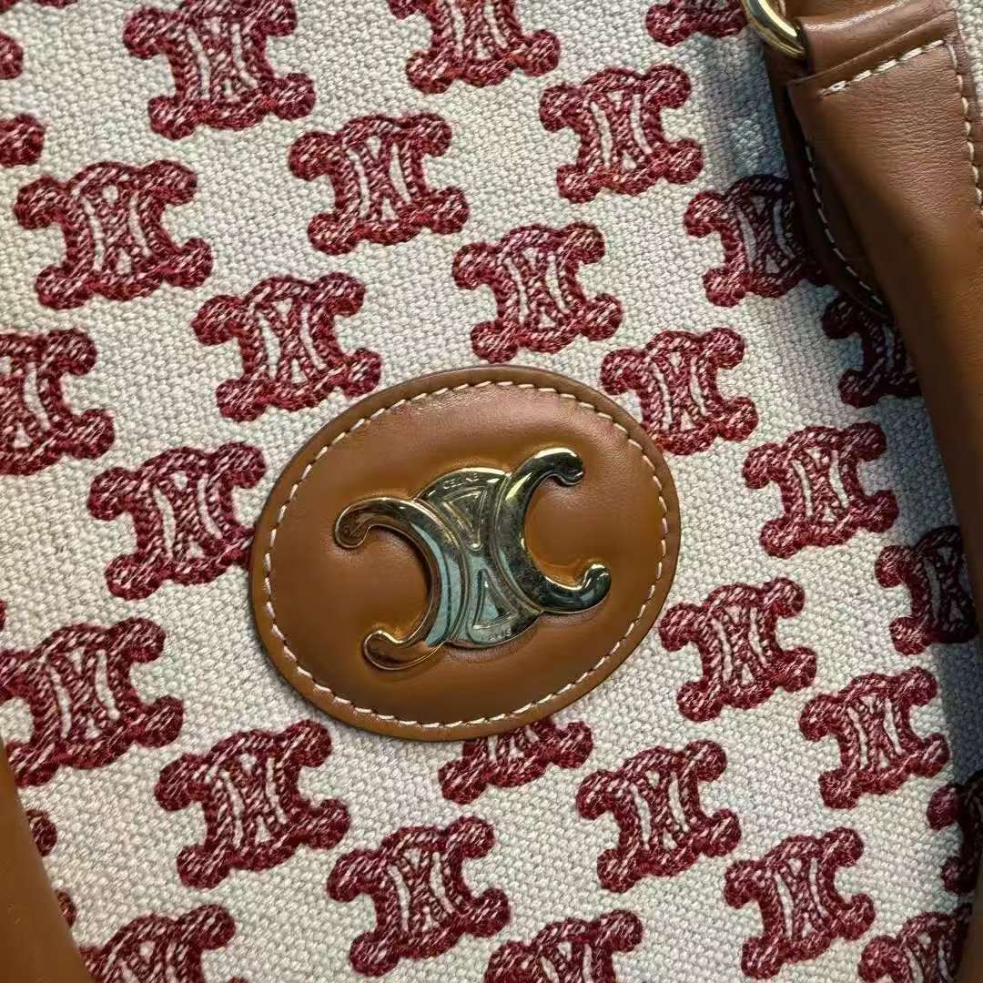 【#759】Pre-owned Celine Cabas Tote Triomephy Monogram Canvas BJ1109904060