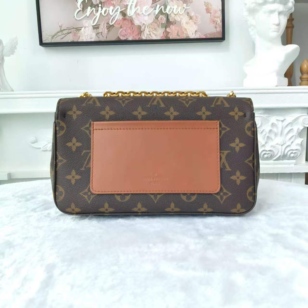 【#748】Pre-owend Louis Vuitton Marceau Brown Monogram Calfskin Shoulder Bag BJ1109904099
