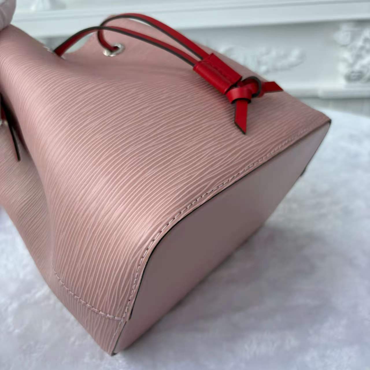 【#751】Pre-owned Louis Vuitton Neonoe Pink&Red Epi Calfskin BB Shoulder Bag BJ1109904053