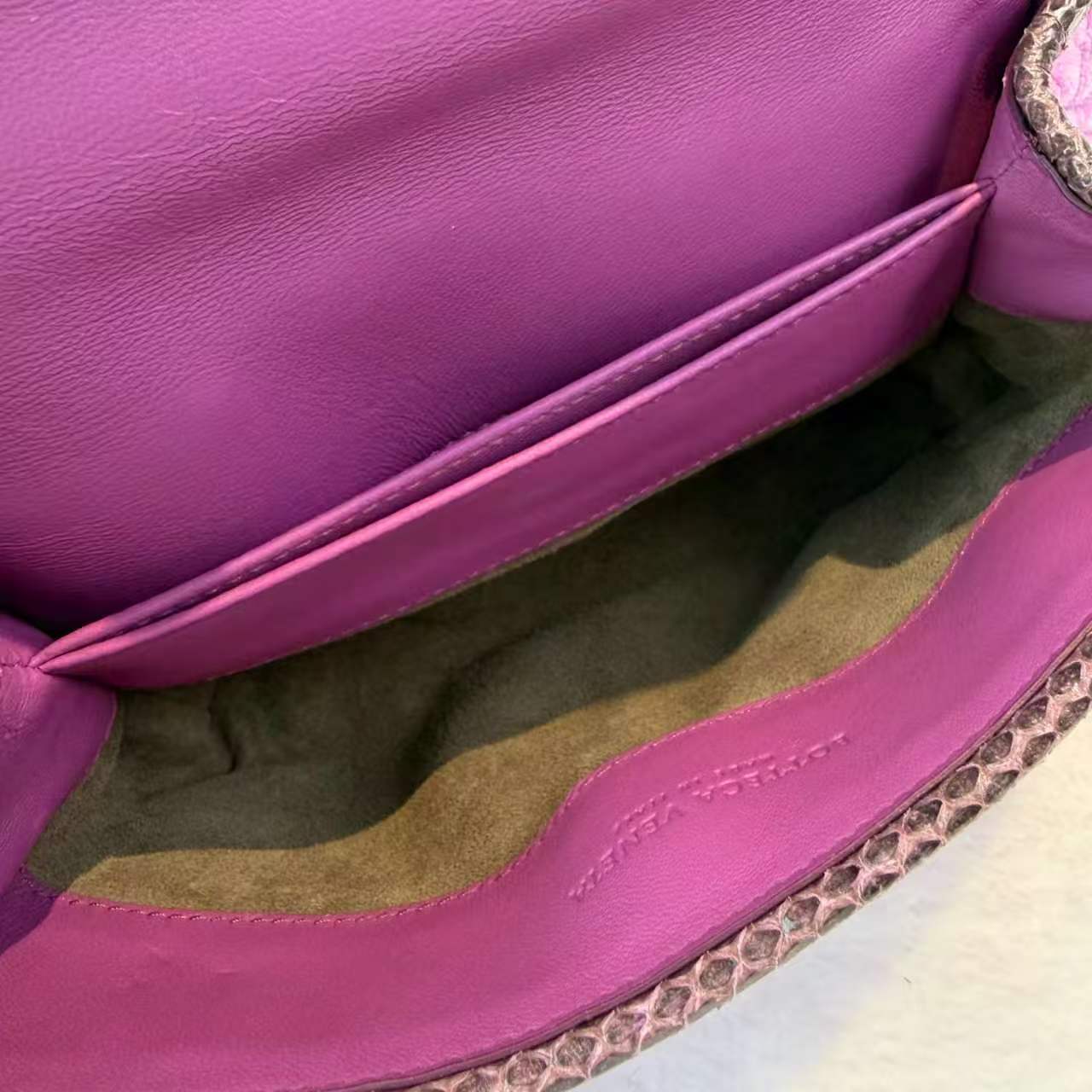 【#801】Pre-owned Bottega Veneta Velvet Purple Shoulder Bag BJ1109904025