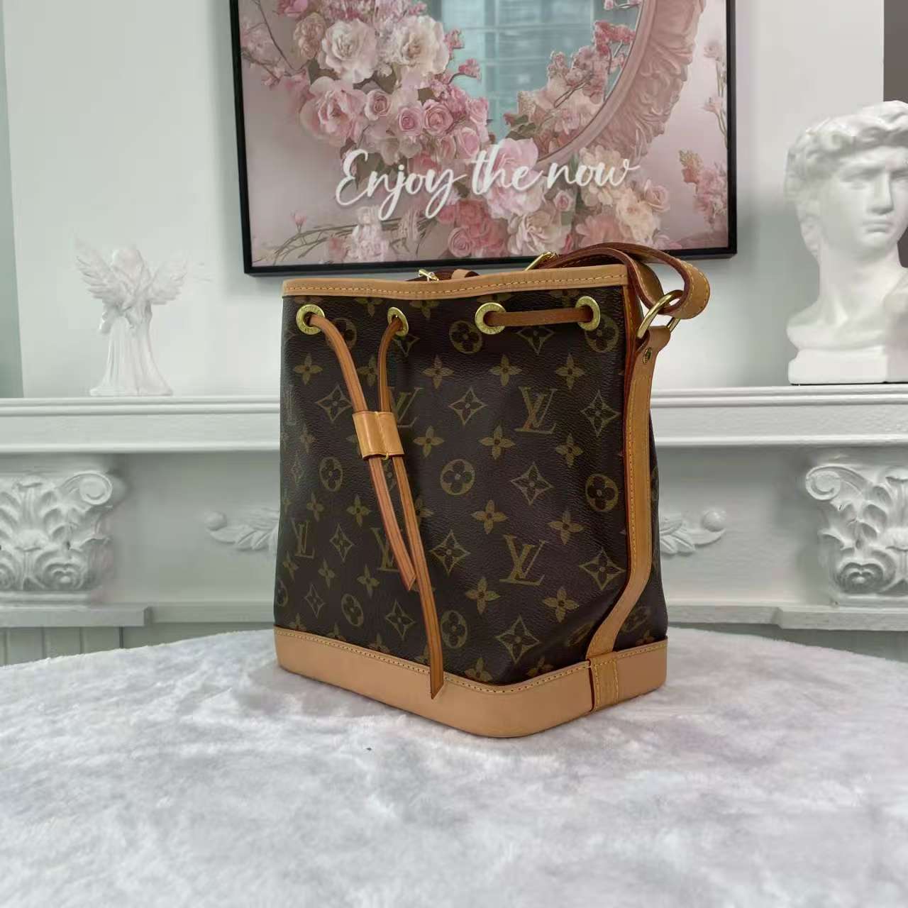 【#731】Pre-owned Louis Vuitton Noe Brown Monogram Canvas BB Crossbody Bag BJ1109904072
