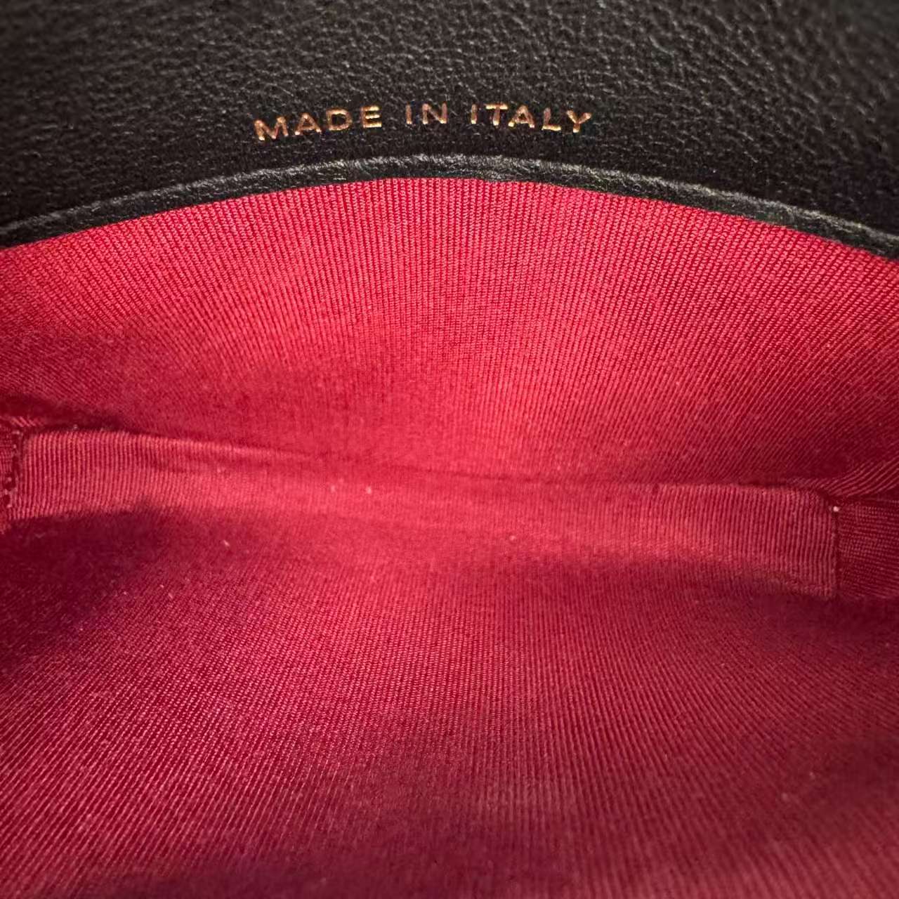 【#668】Pre-owned Chanel WOC Lambskin Mini Golden Hardware Crossbody Bag BJ1102104075