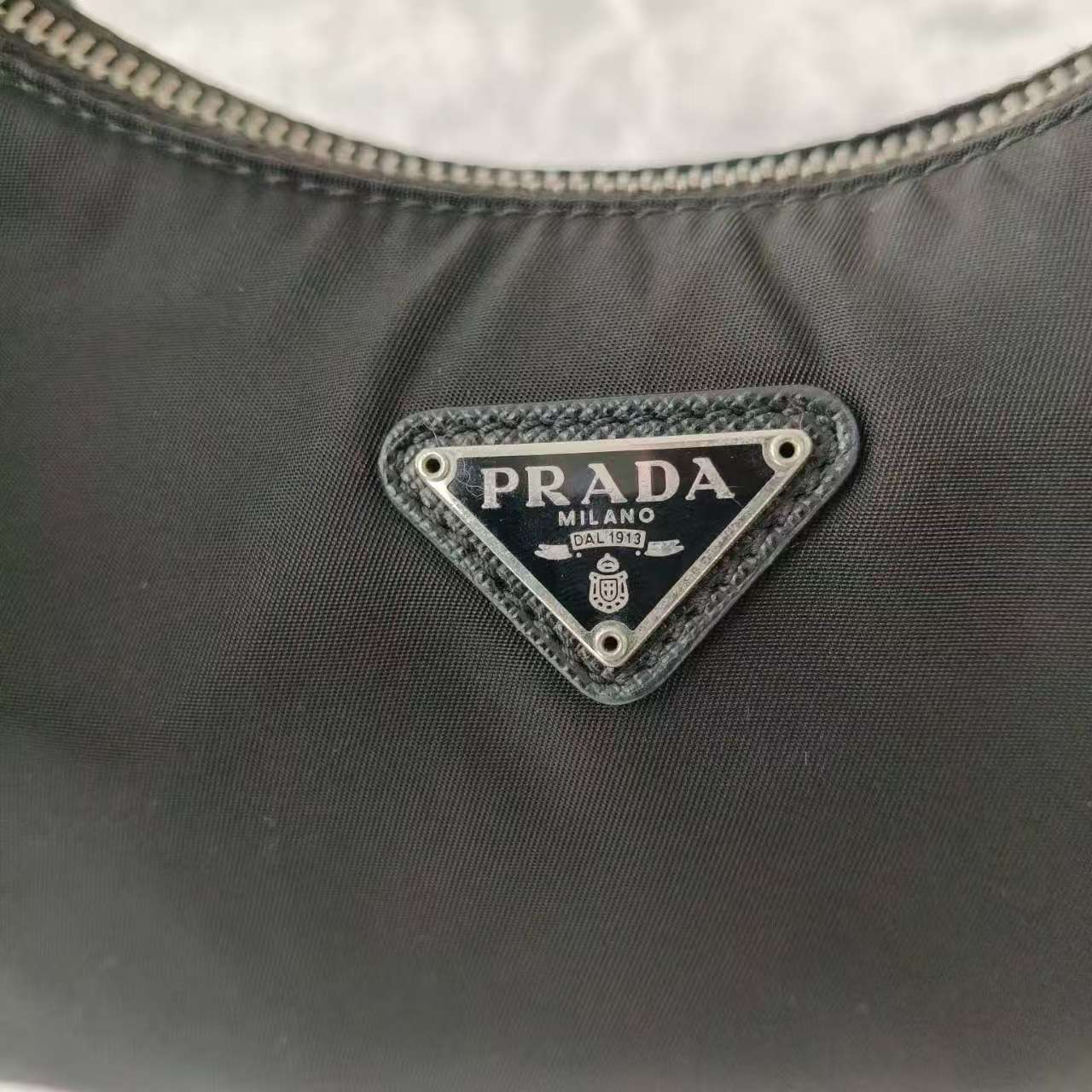【#761】Pre-owned Prada Re-Edition Mini Nylon Black Shoulder Bag BJ1109904052