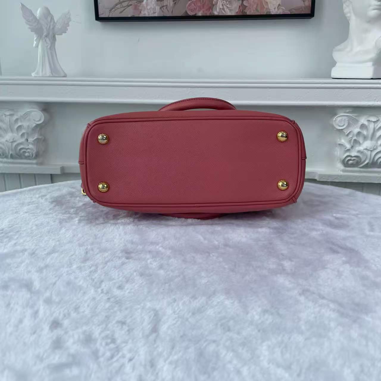 【#742】Pre-owned Prada Galleria Pink Calfskin Small Shoulder Bag BJ1109904025