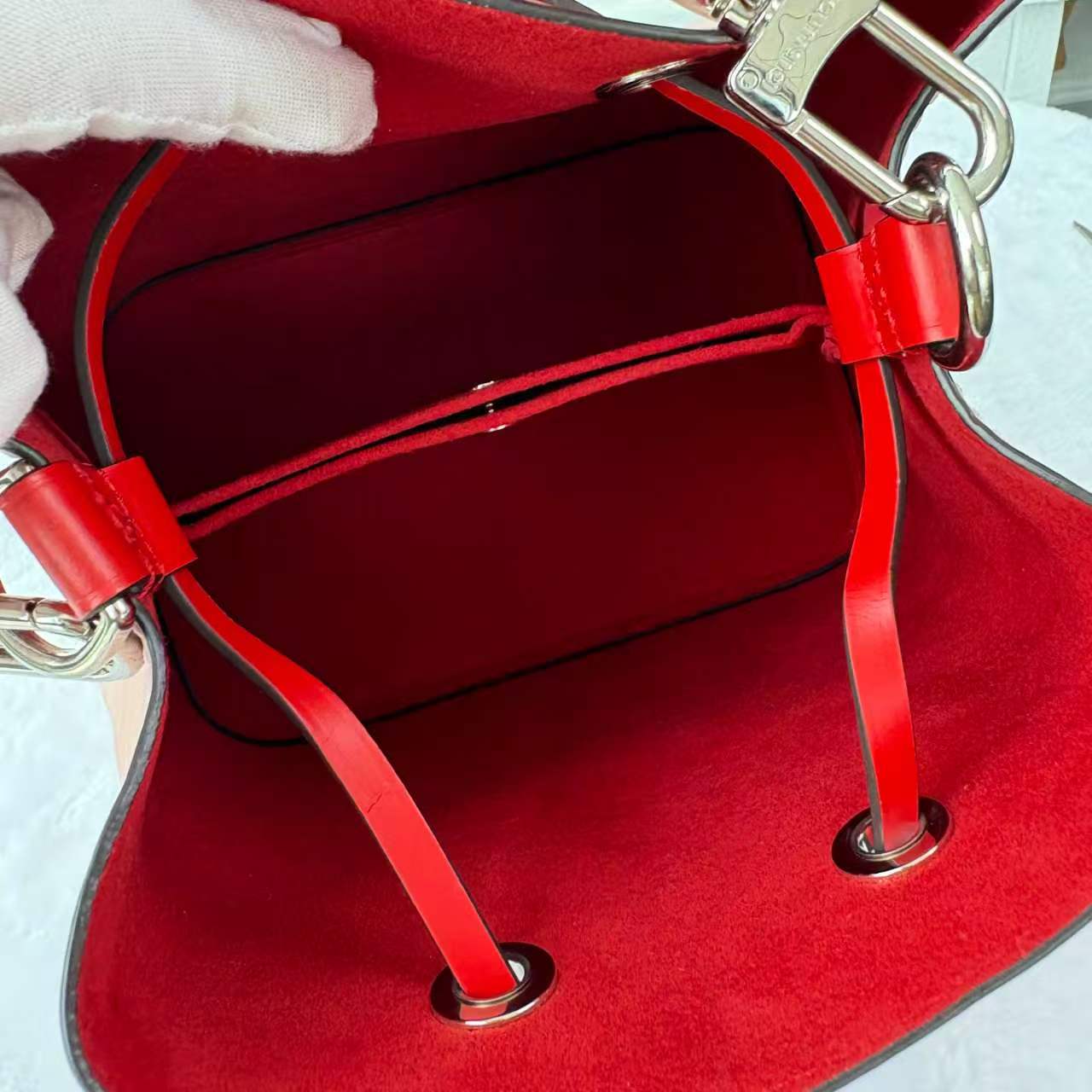 【#751】Pre-owned Louis Vuitton Neonoe Pink&Red Epi Calfskin BB Shoulder Bag BJ1109904053