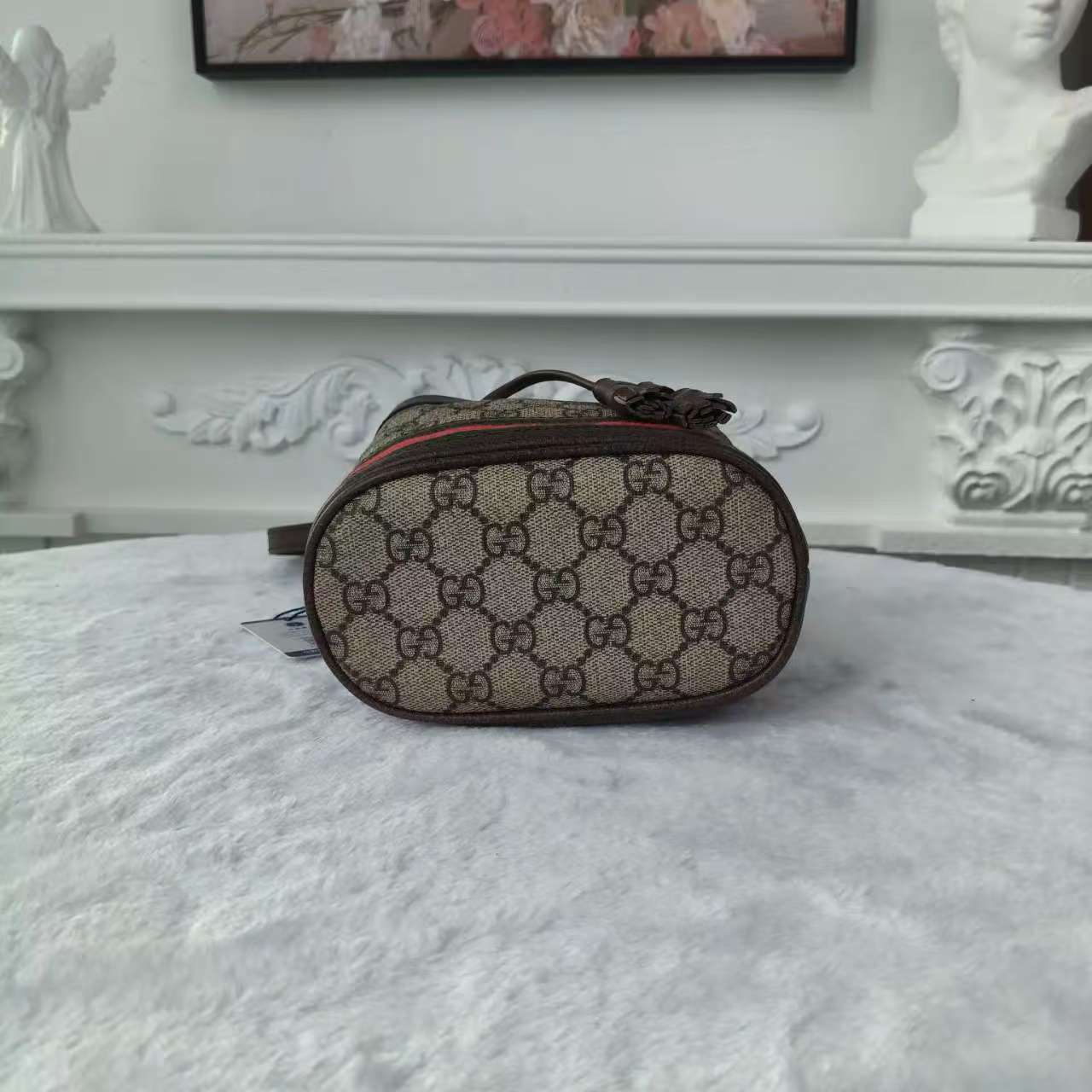 【#749】Pre-owend Gucci Ophidia Monogram Calfskin Mini Shoulder Bag BJ1109904040