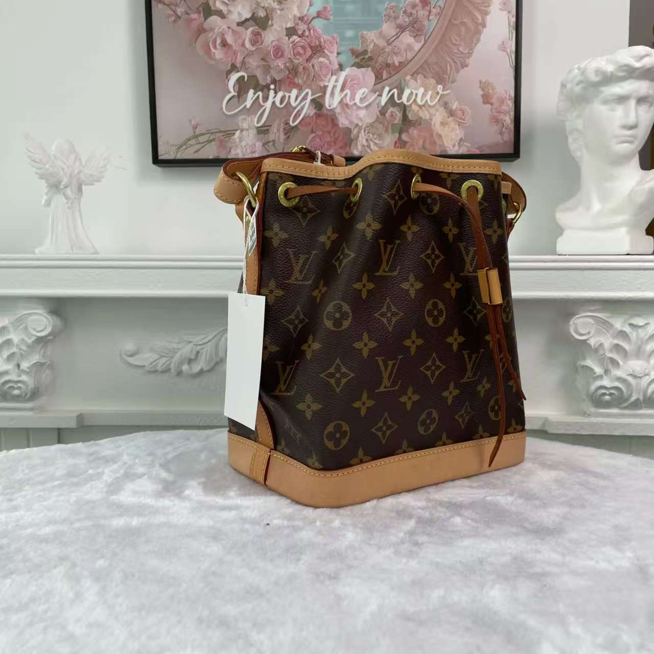 【#731】Pre-owned Louis Vuitton Noe Brown Monogram Canvas BB Crossbody Bag BJ1109904072