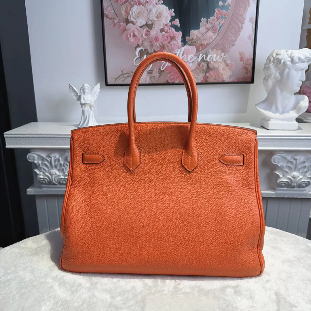 【#575】Pre-owned Hermes Birkin 35 Orange (93) Togo Leather Golden Hardware P BJ1109905042【Final Payment 5000/6600】