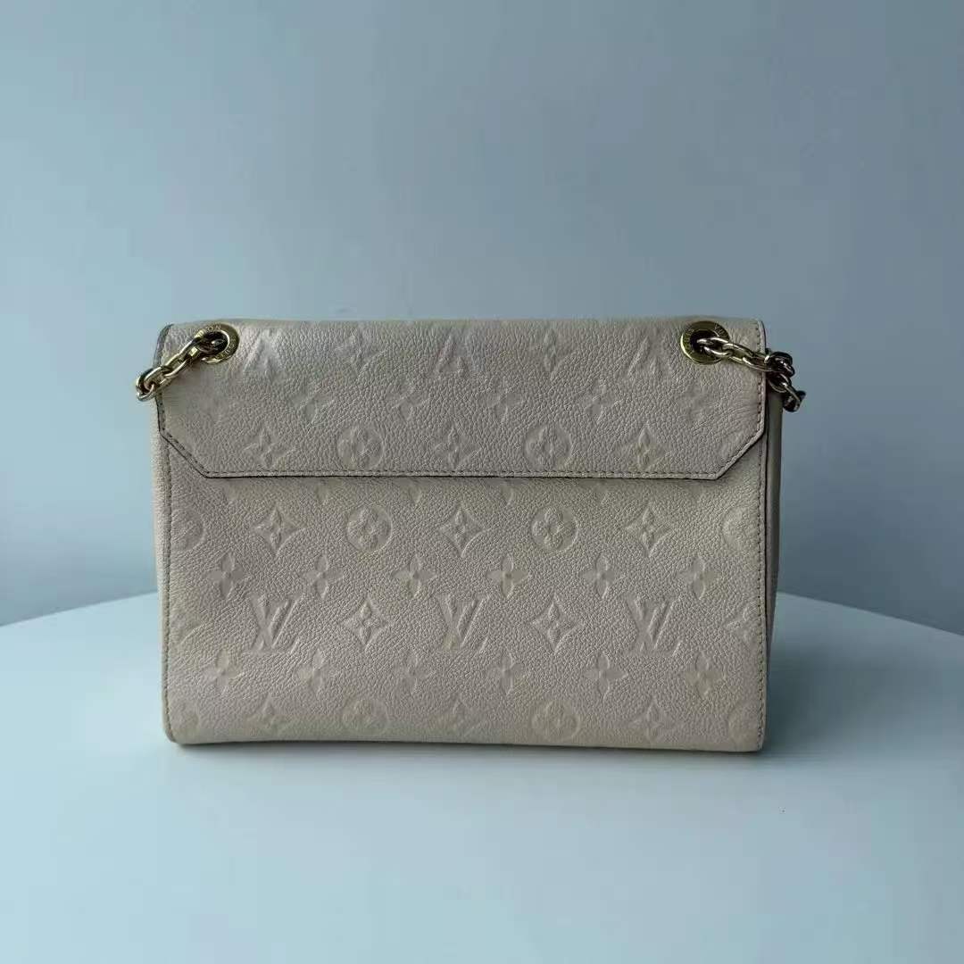 【#794】Pre-owned Louis Vuitton Vavin White Small Canvas Crossbody Bag BJ1101904052