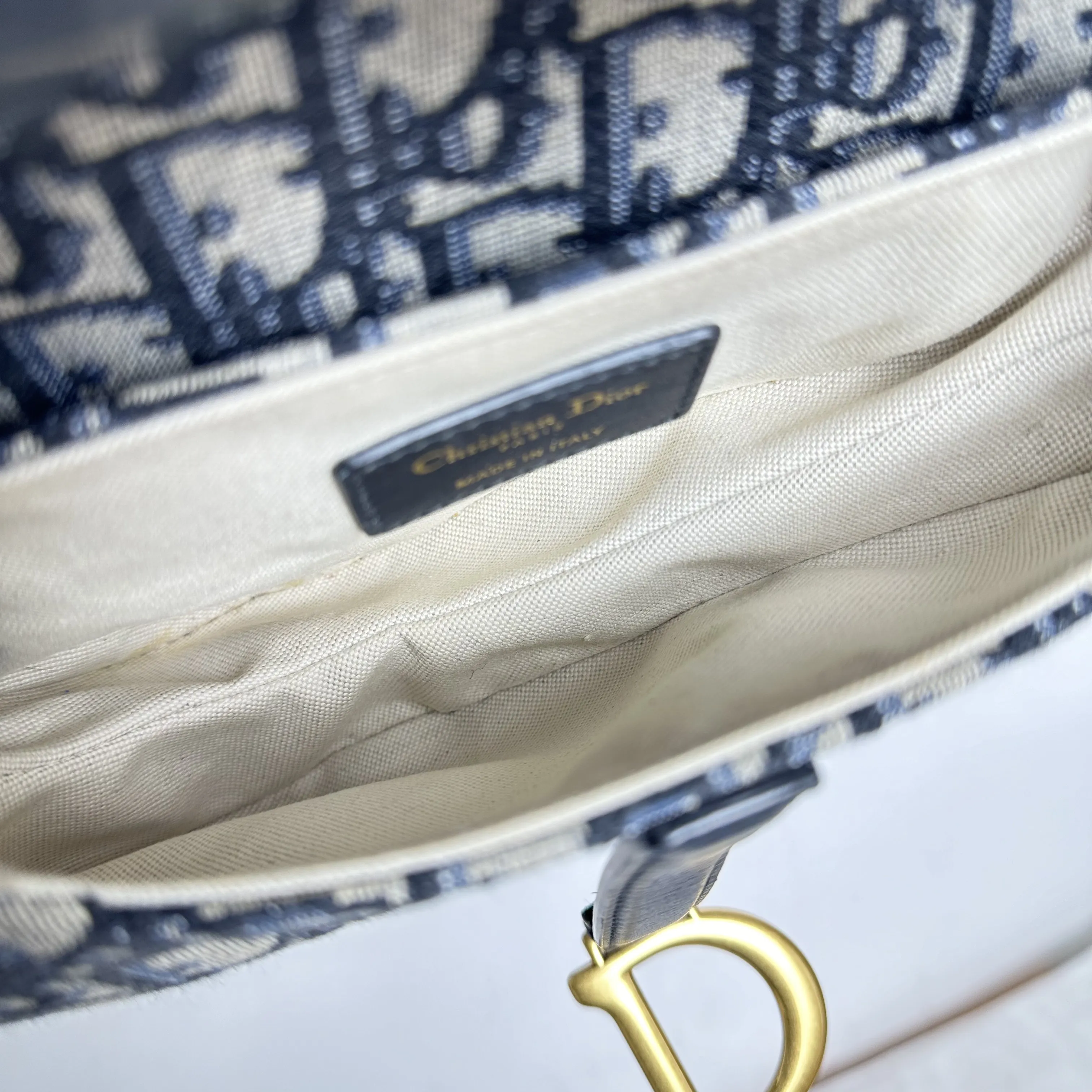 【#541】Pre-owned Dior Saddle Oblique Monogram Shoulder Bag  Canvas Shoulder Bags BJ11020050115